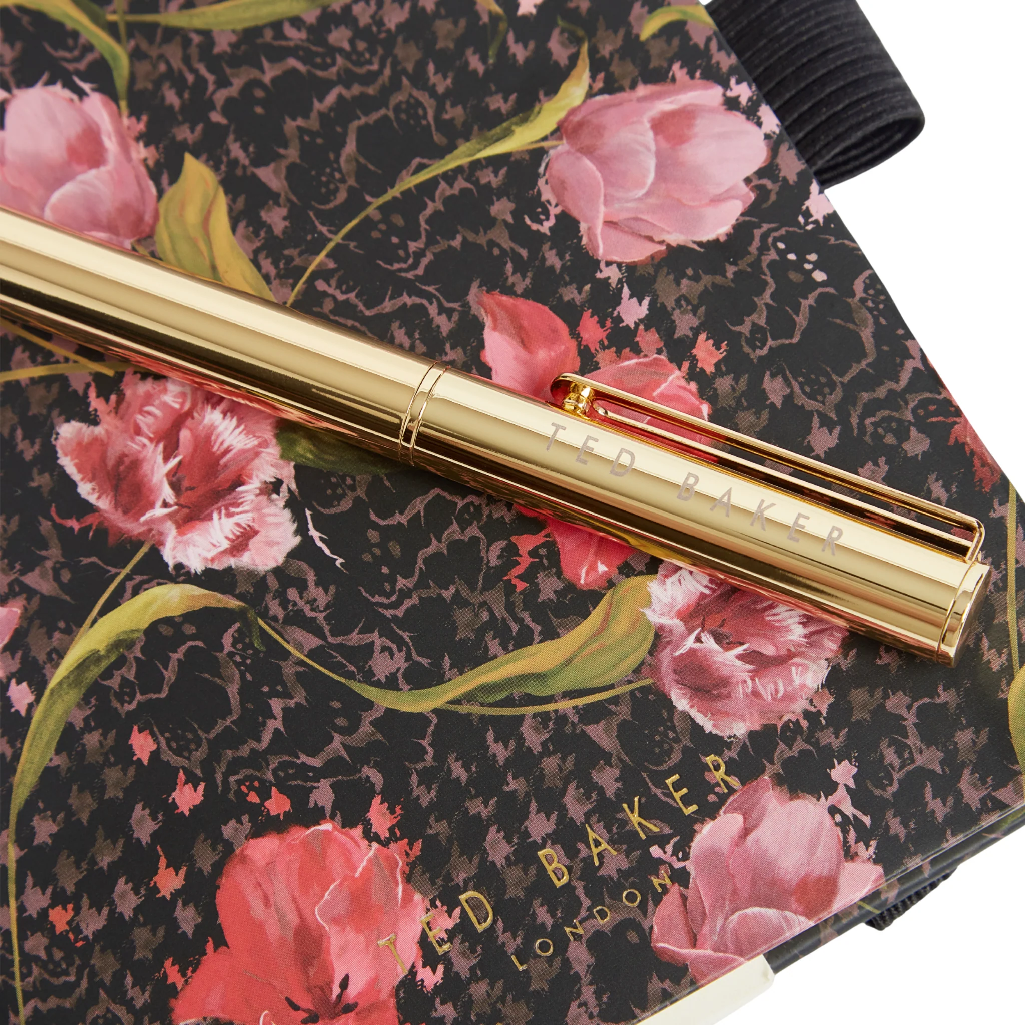 Womens Ted Baker Black Tullsy Mini Notebook and Pen - Image 2