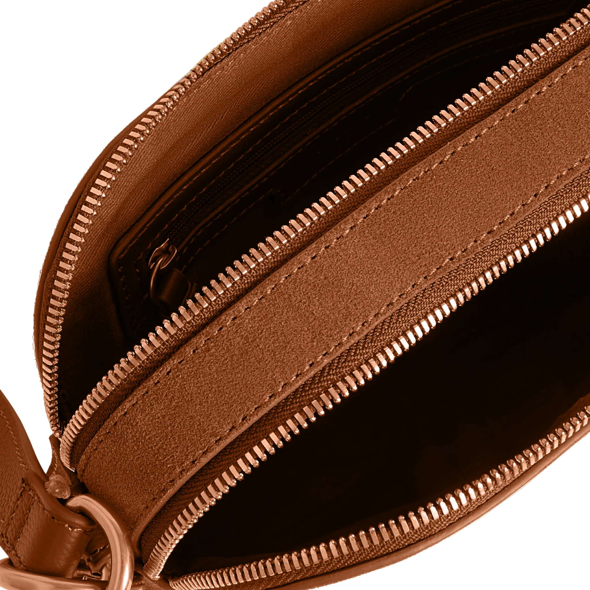 Womens Ted Baker Brown Shayane Webbing Suede Camera Bag - Image 4
