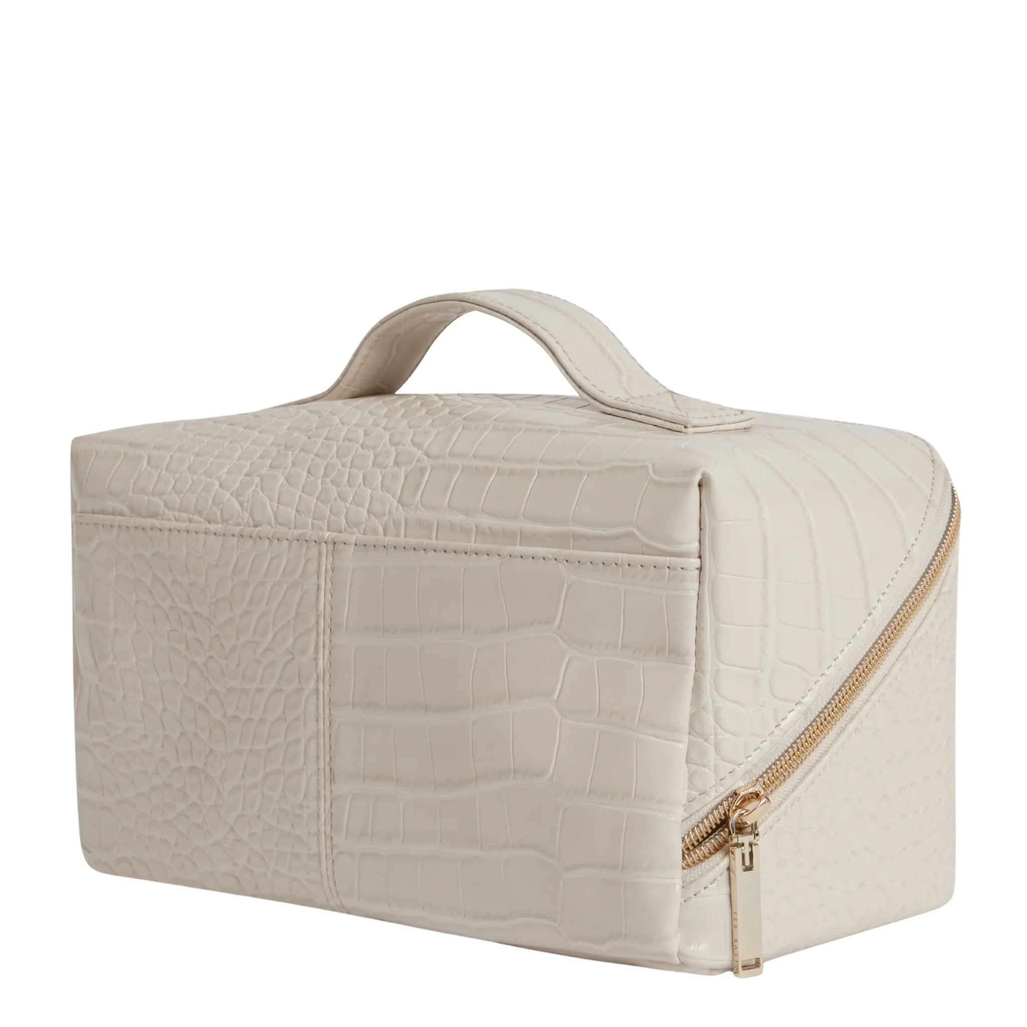 Womens Ted Baker Ivory Vieda Croc Effect Small Makeup Bag - Image 4