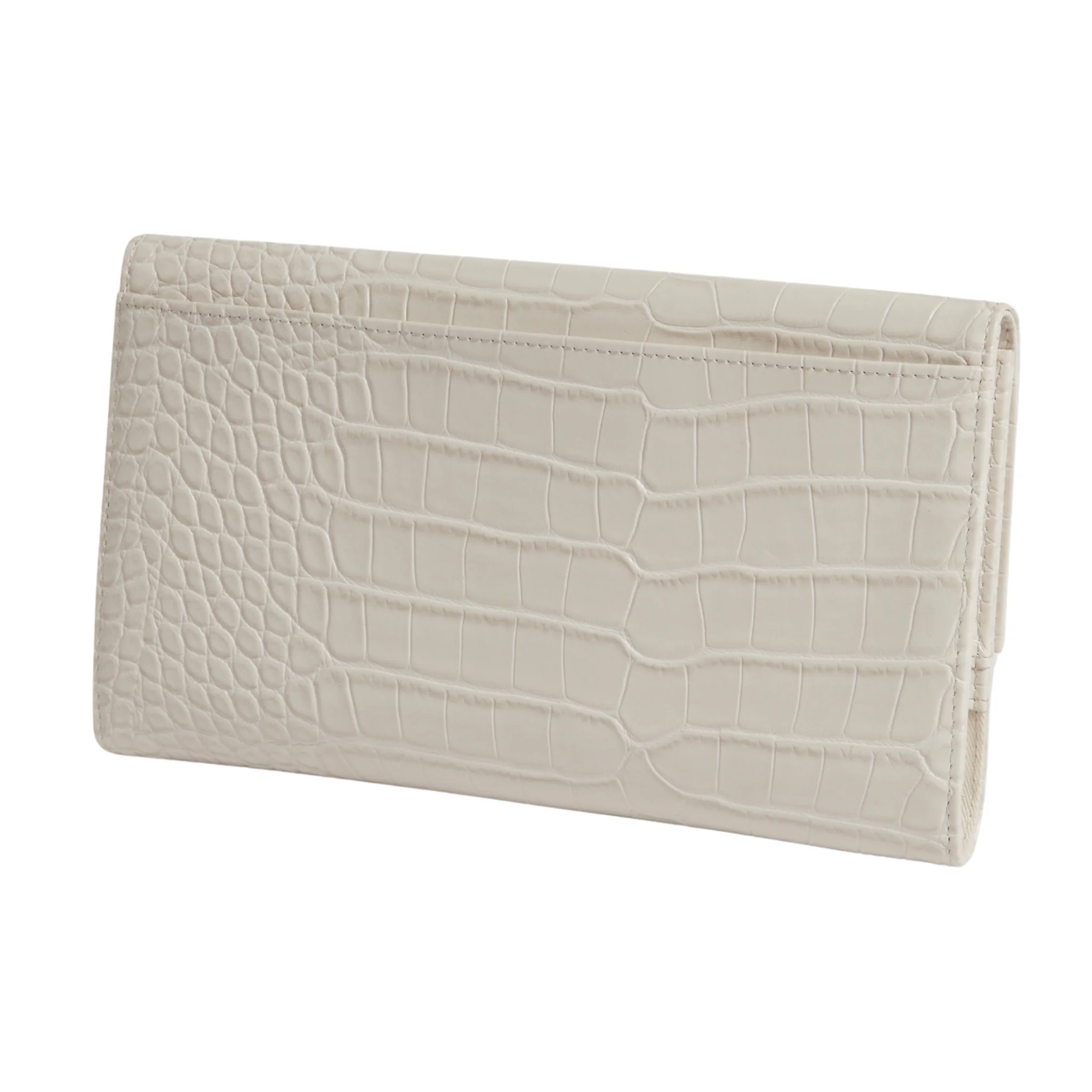 Womens Ted Baker Ivory Viviia Croc Effect Travel Wallet Clutch - Image 4