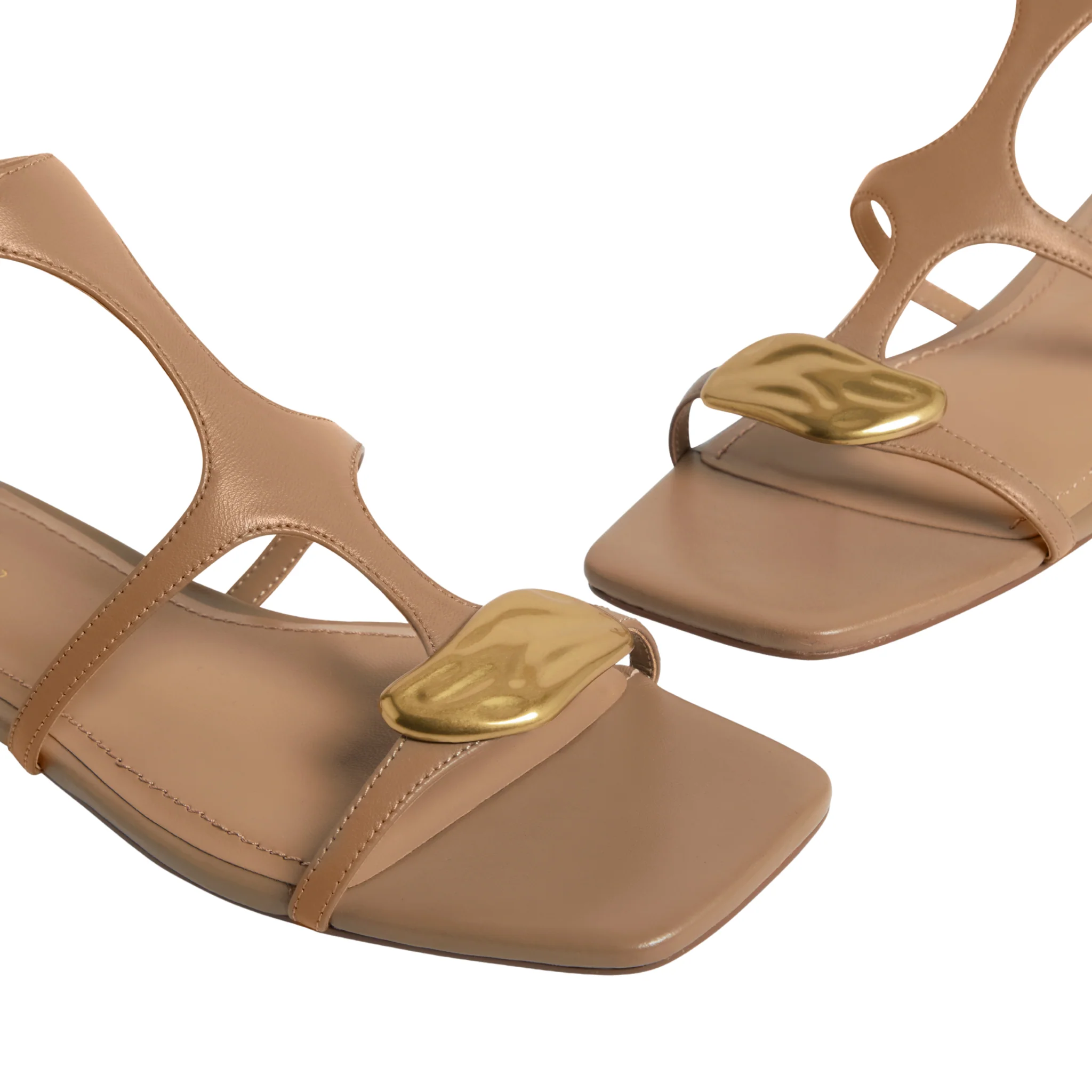 Womens Ted Baker Light Brown Audreii Flat Gladiator Sandals - Image 4