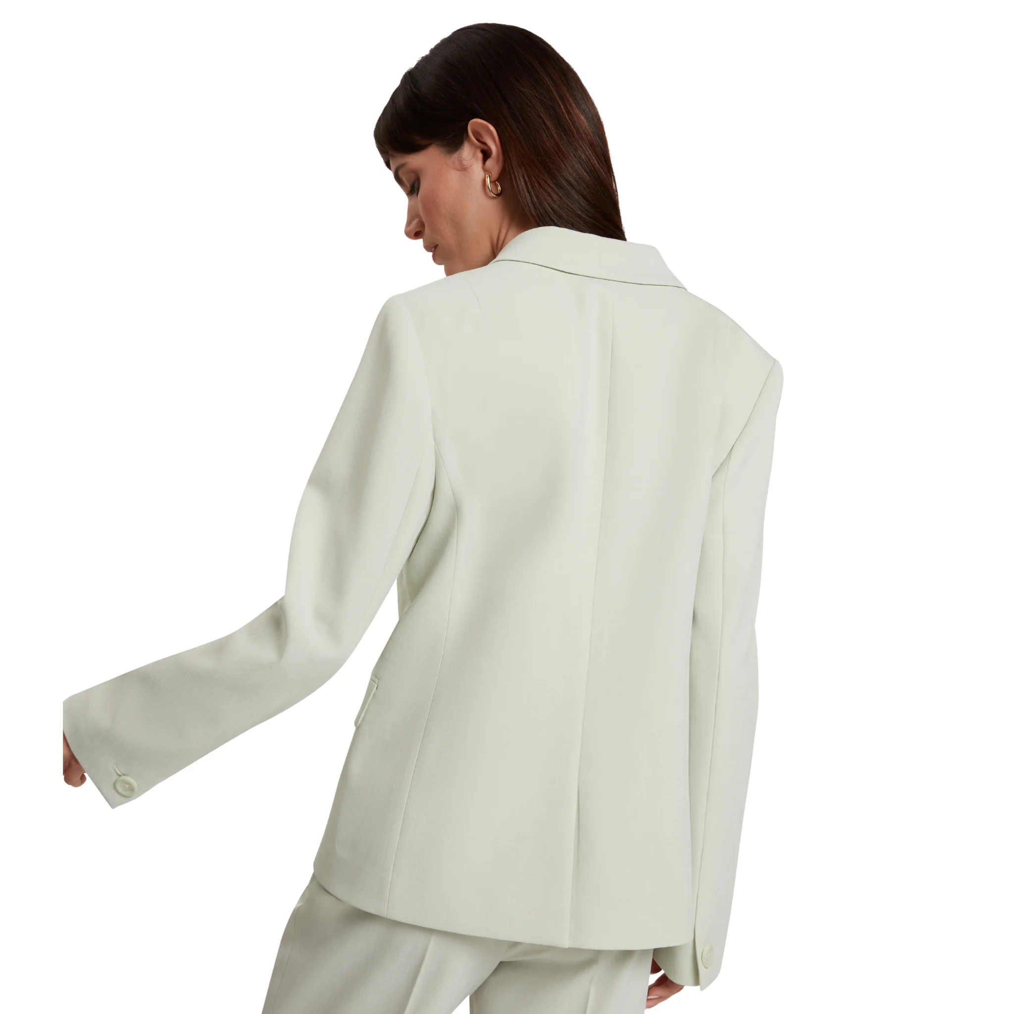 Womens Ted Baker Pale Green Brida Double Breasted Blazer - Image 3