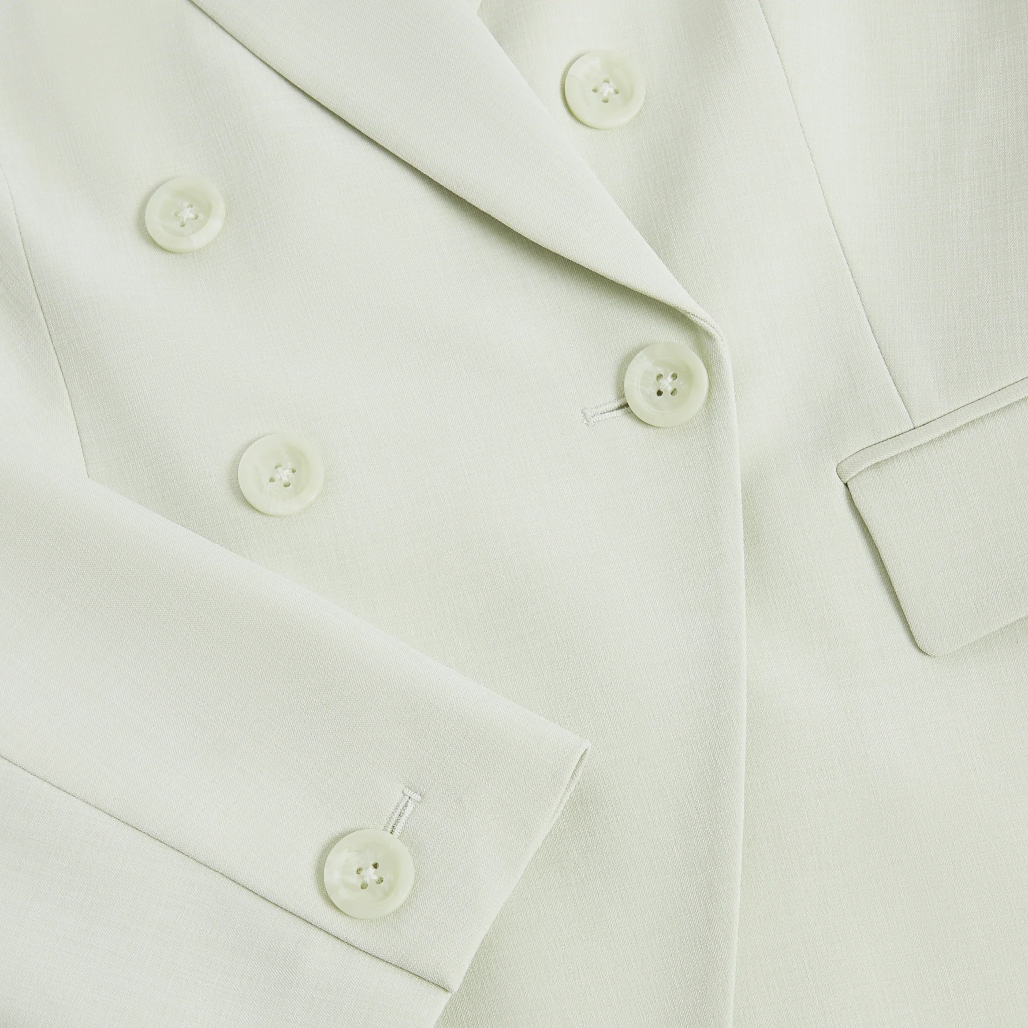 Womens Ted Baker Pale Green Brida Double Breasted Blazer - Image 4