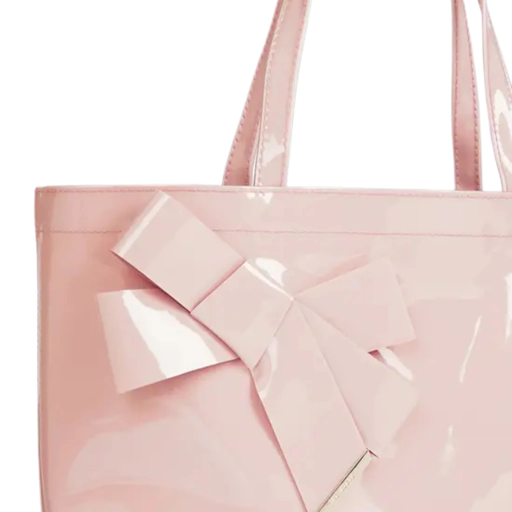 Womens Ted Baker Pale Pink Nicon Bow Large Icon Bag - Image 2