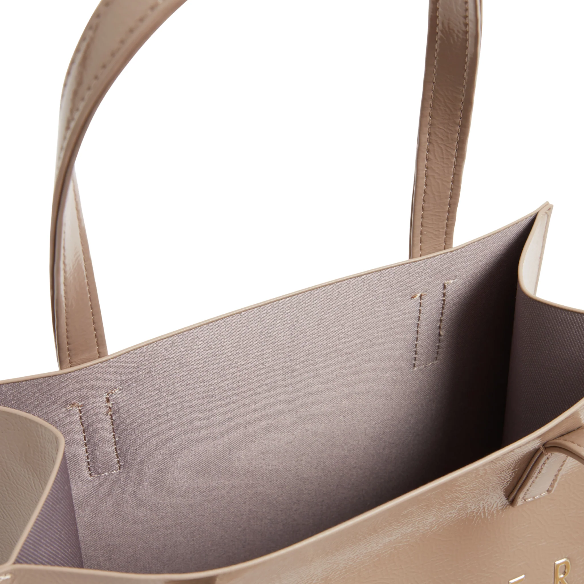Womens Ted Baker Stone Crinion Crinkle Small Icon Bag - Image 2
