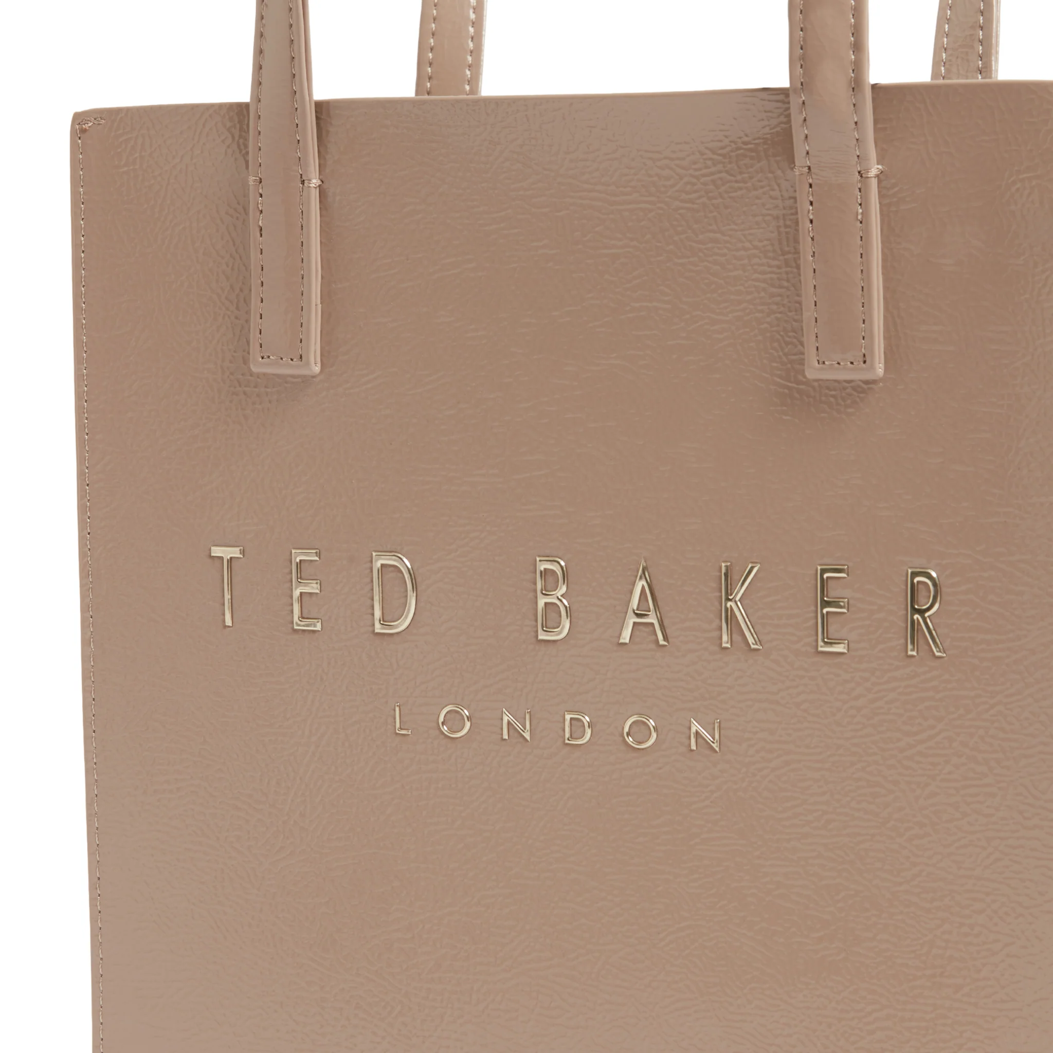 Womens Ted Baker Stone Crinion Crinkle Small Icon Bag - Image 3