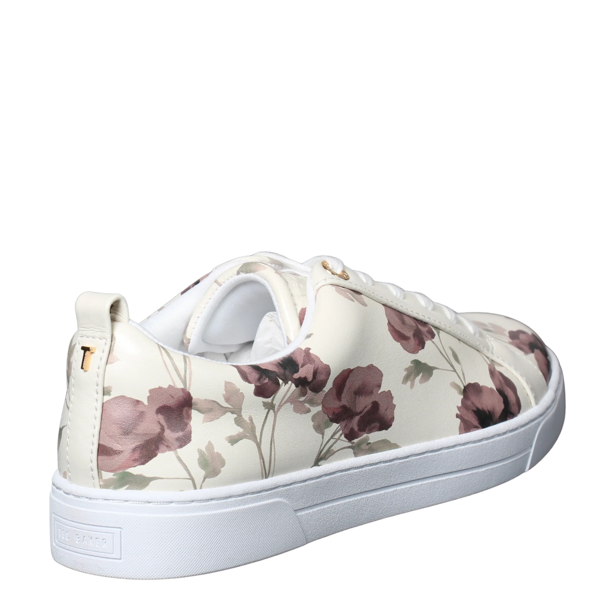 Womens Ted Baker White Keilly Printed Detail Trainers - Image 3