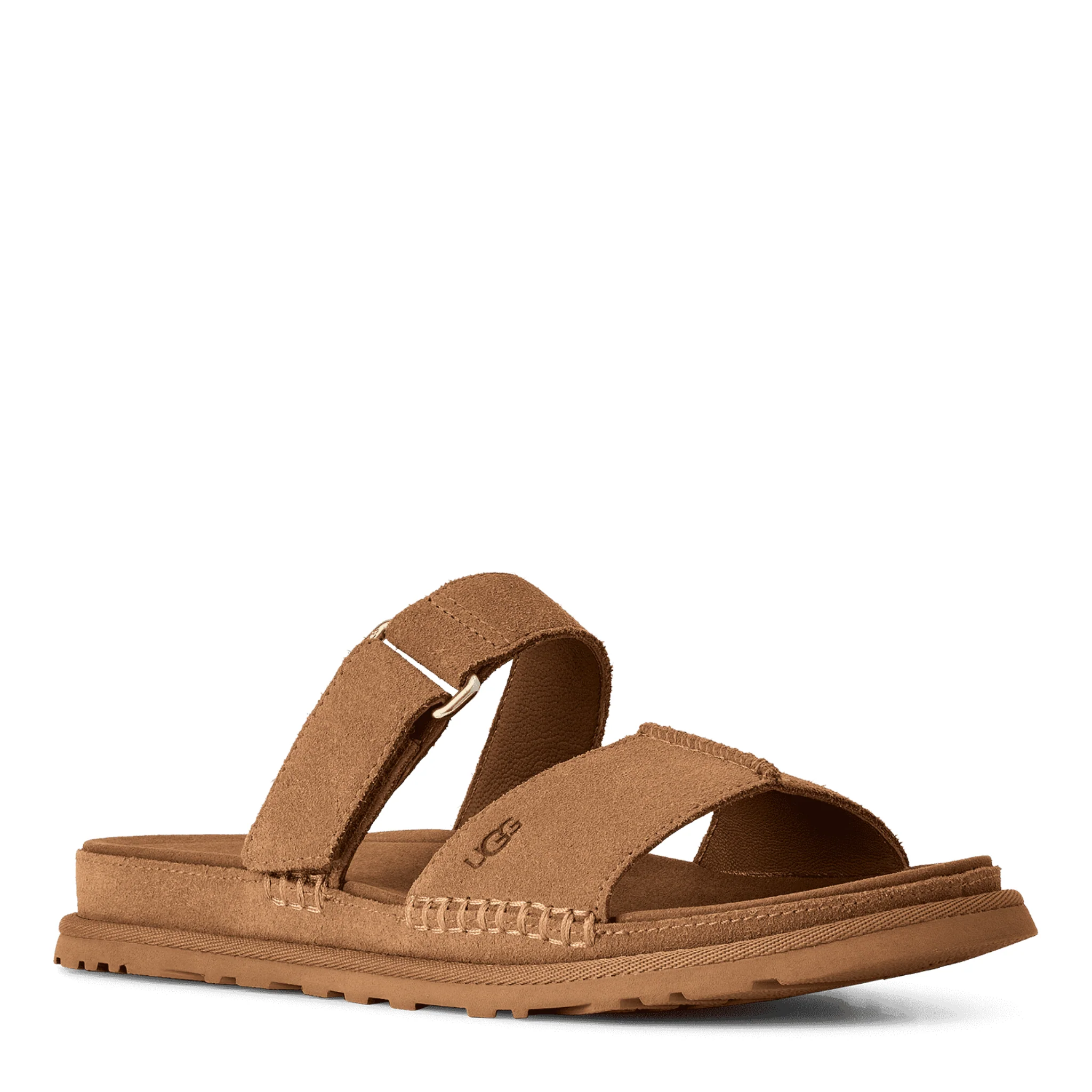 Womens UGG Chestnut Goldengaze Slide Sandals - Image 2