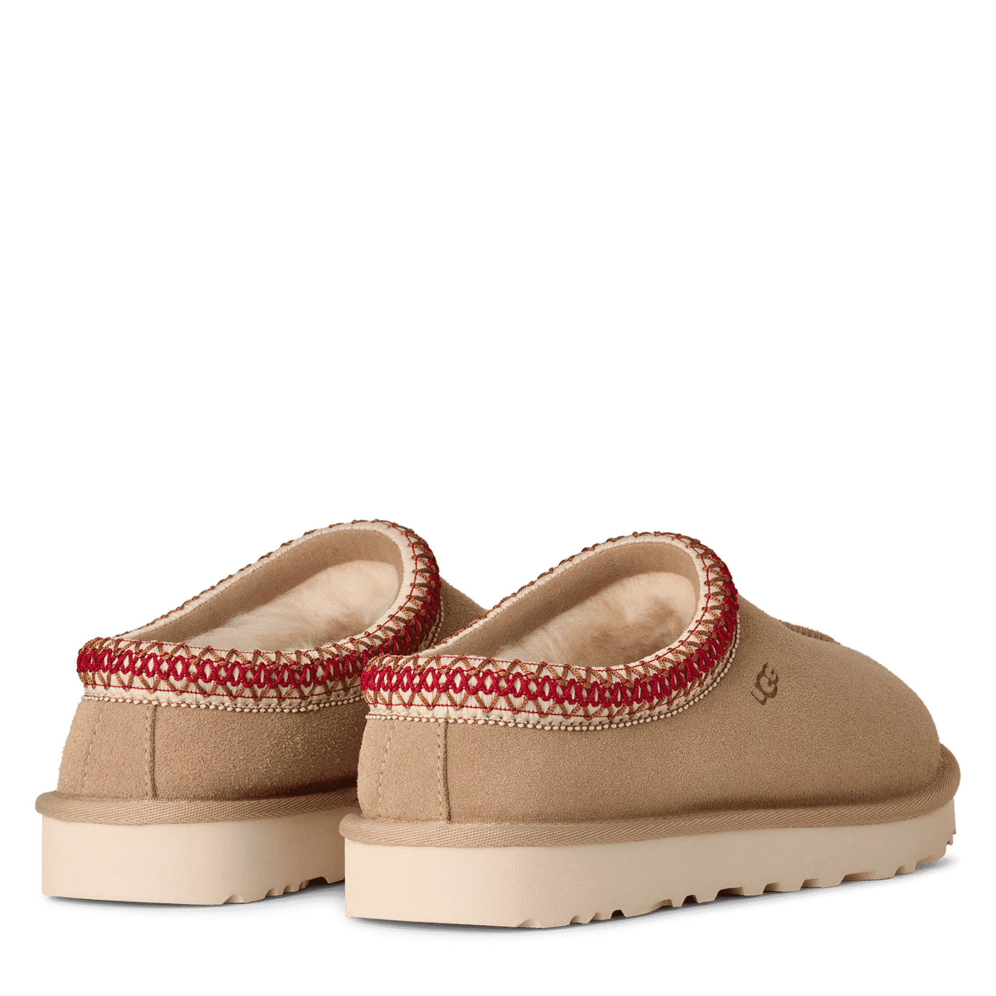 Womens UGG Sand/Dark Cherry Tasman II Slippers - Image 4