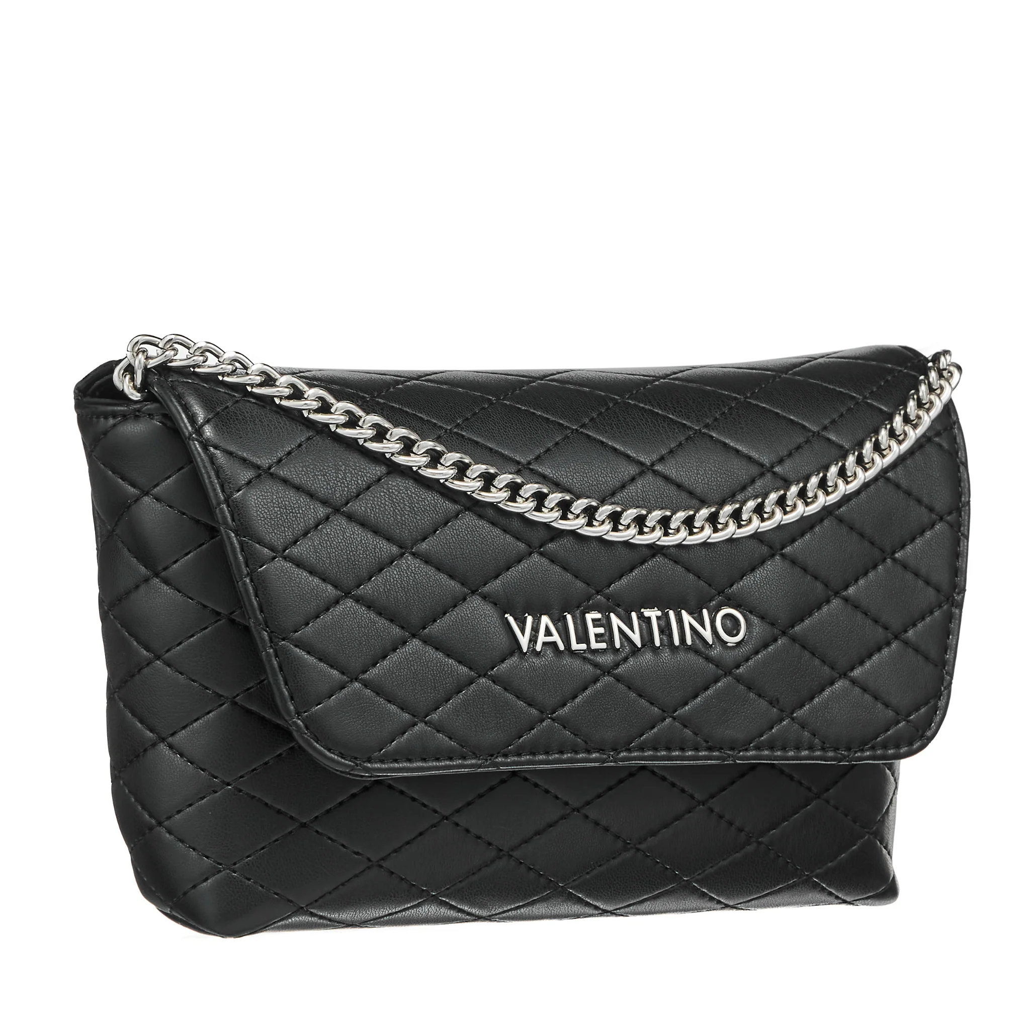 Womens Valentino Black Fran Flap Crossbody Bag - Image 4