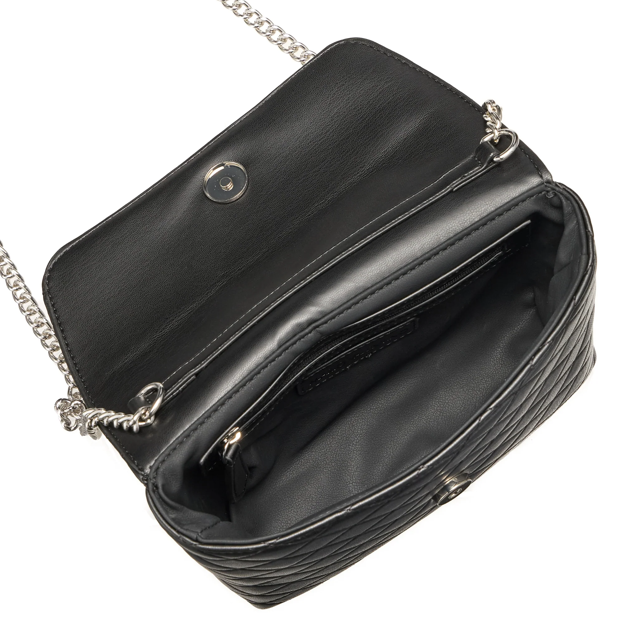 Womens Valentino Black Fran Flap Crossbody Bag - Image 5