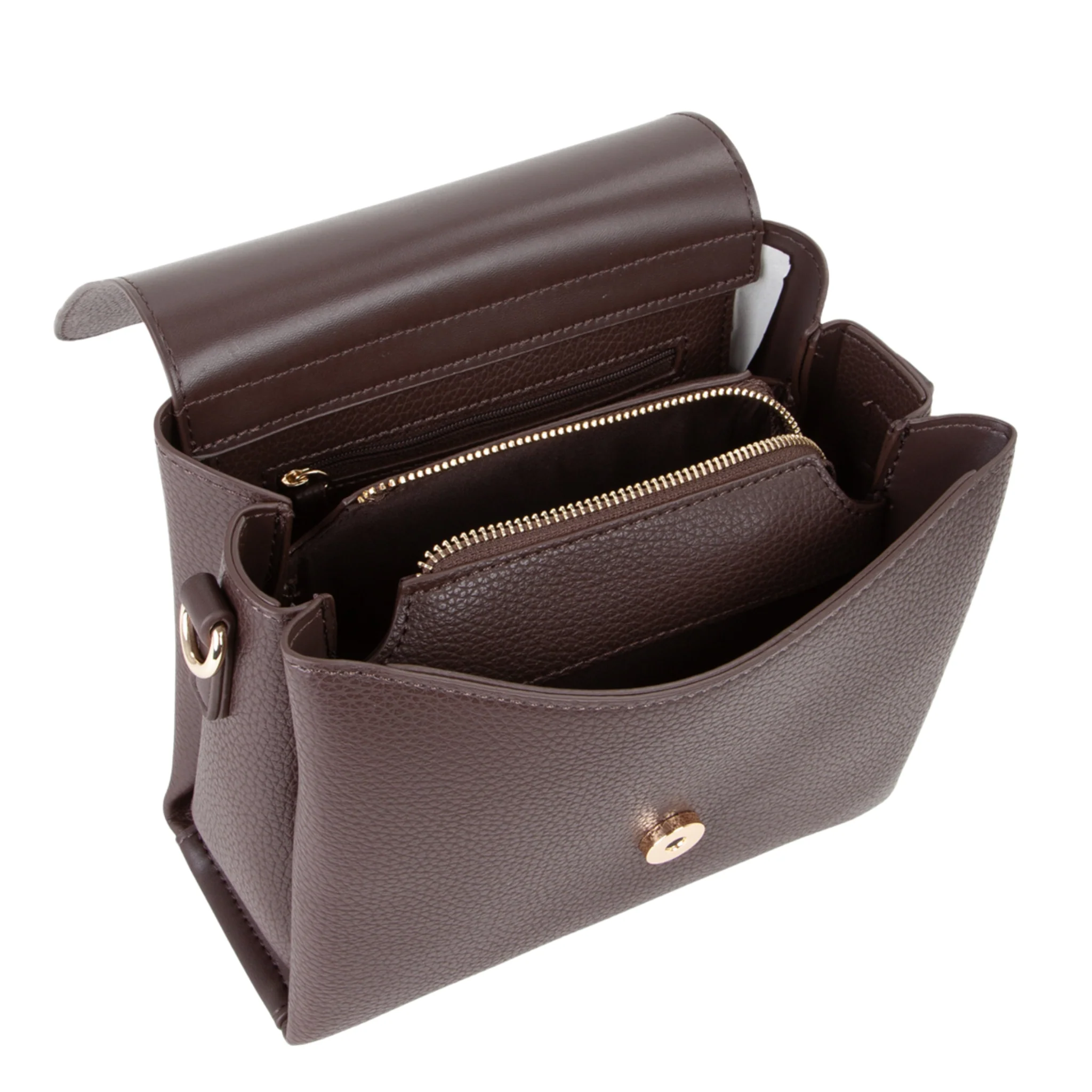 Womens Valentino Moro Brown Alexia Satchel Shoulder Bag - Image 5