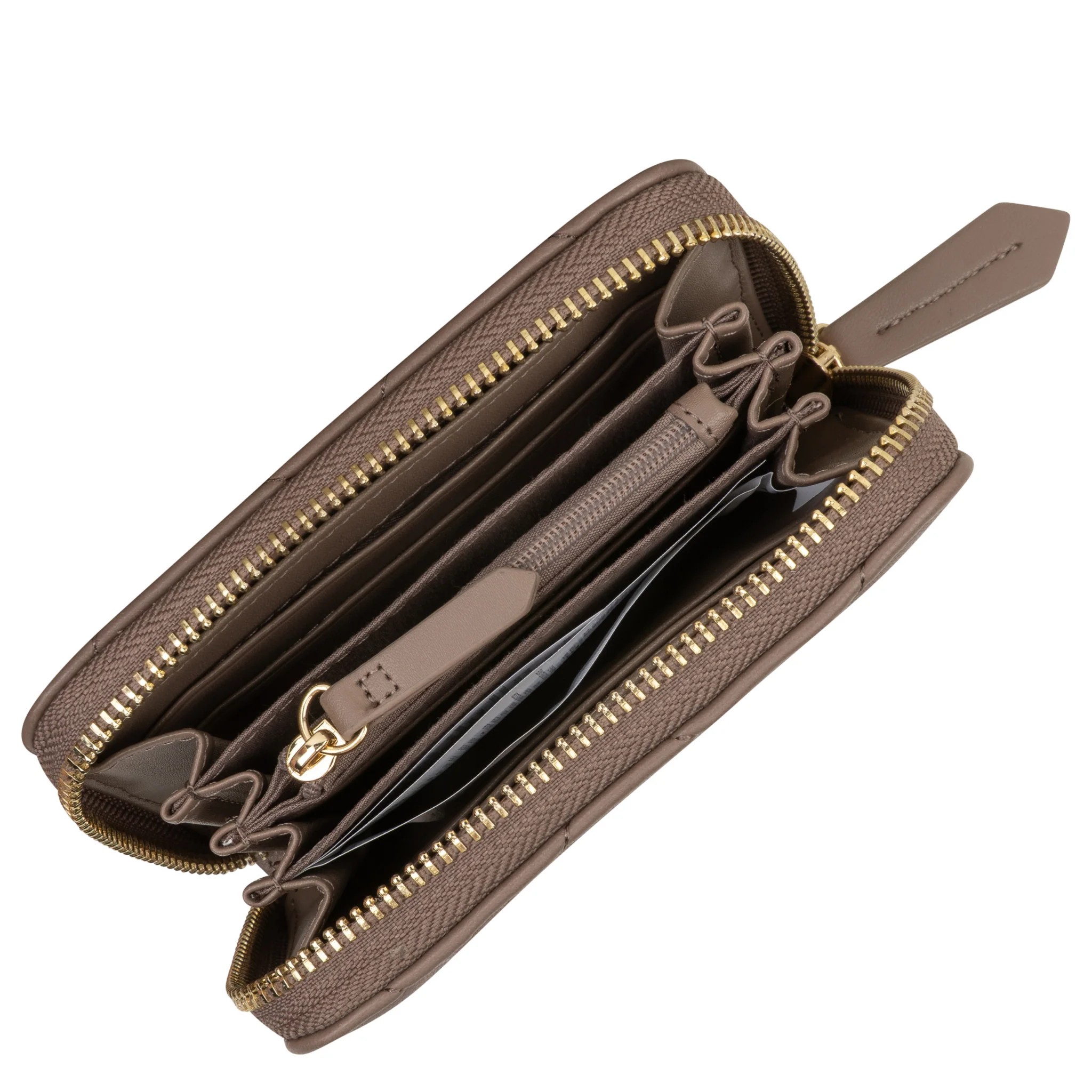 Womens Valentino Taupe Ocarina Small ZA Purse - Image 4