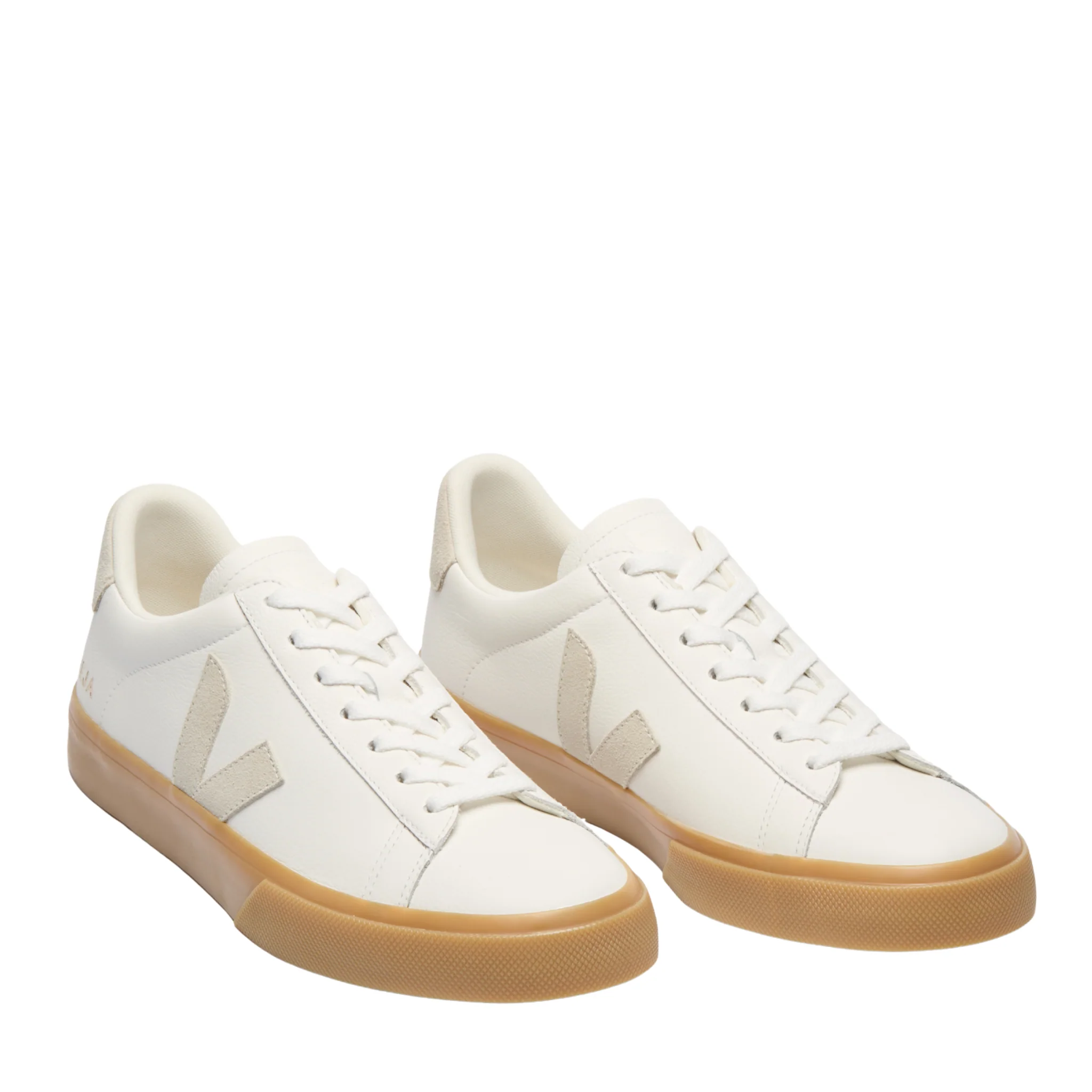Womens VEJA Extra White/Natural/Natural Campo Leather Trainers - Image 2