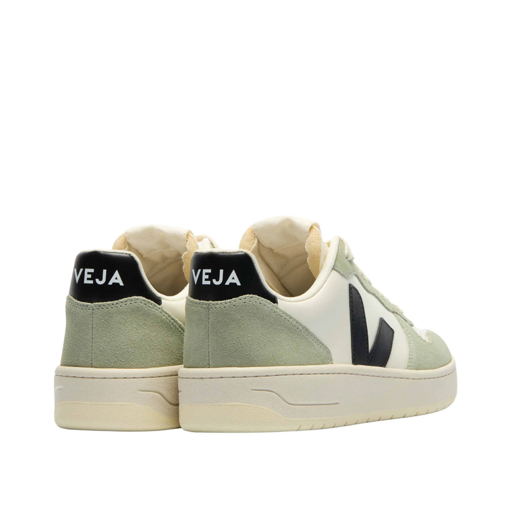 Womens VEJA Pure Black/Clay V-10 Trainers - Image 2