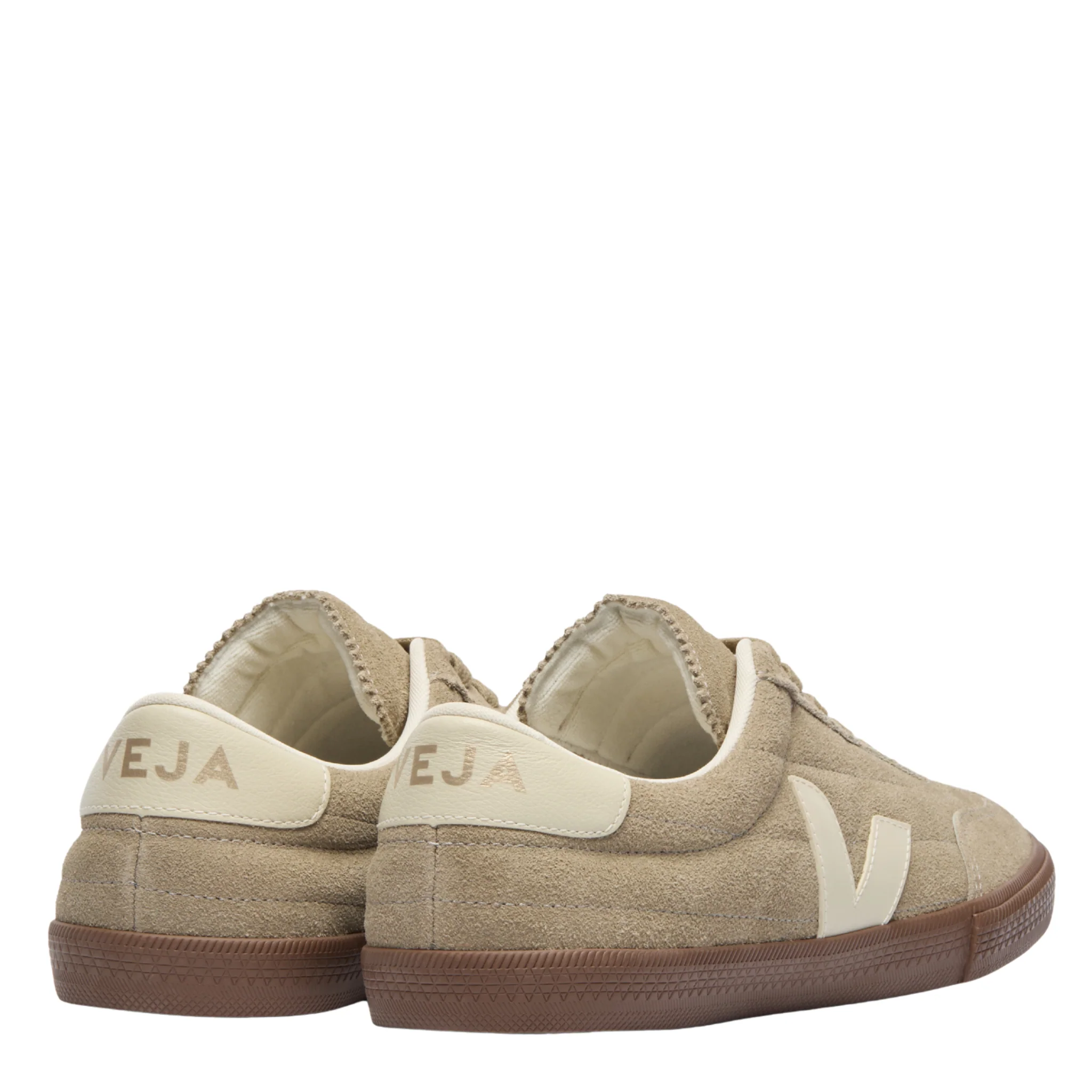 Womens VEJA Taupe/Pierre/Bark Panenka Suede Trainers - Image 2