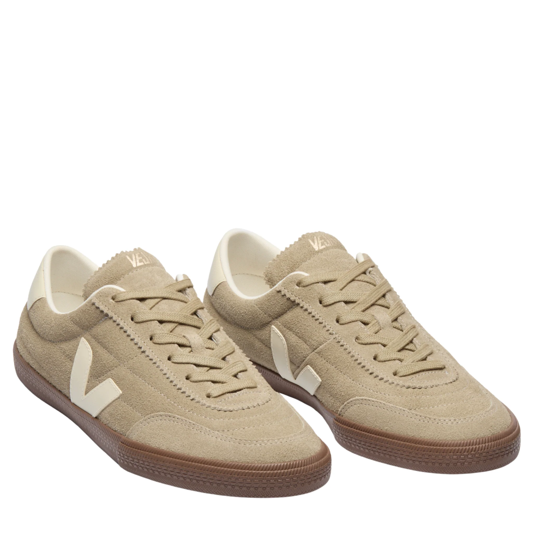 Womens VEJA Taupe/Pierre/Bark Panenka Suede Trainers - Image 3