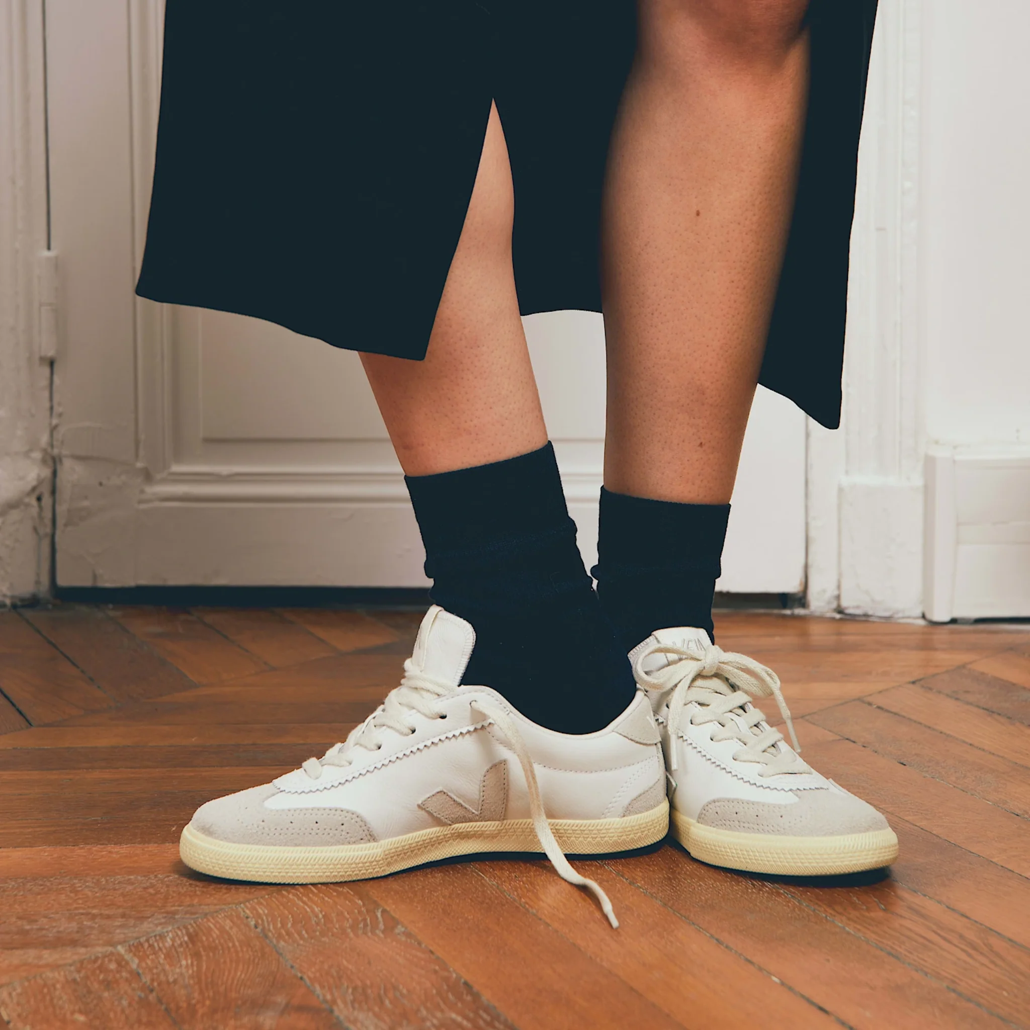 Womens VEJA White/Natural Volley O.T. Leather Trainers - Image 3