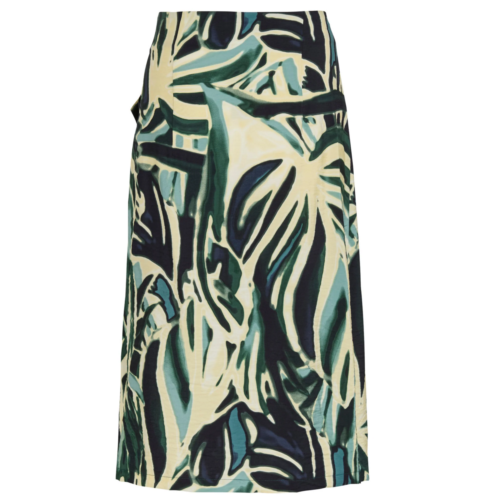 Womens Vila Atlantic Deep Viryn Midi Wrap Skirt - Image 2