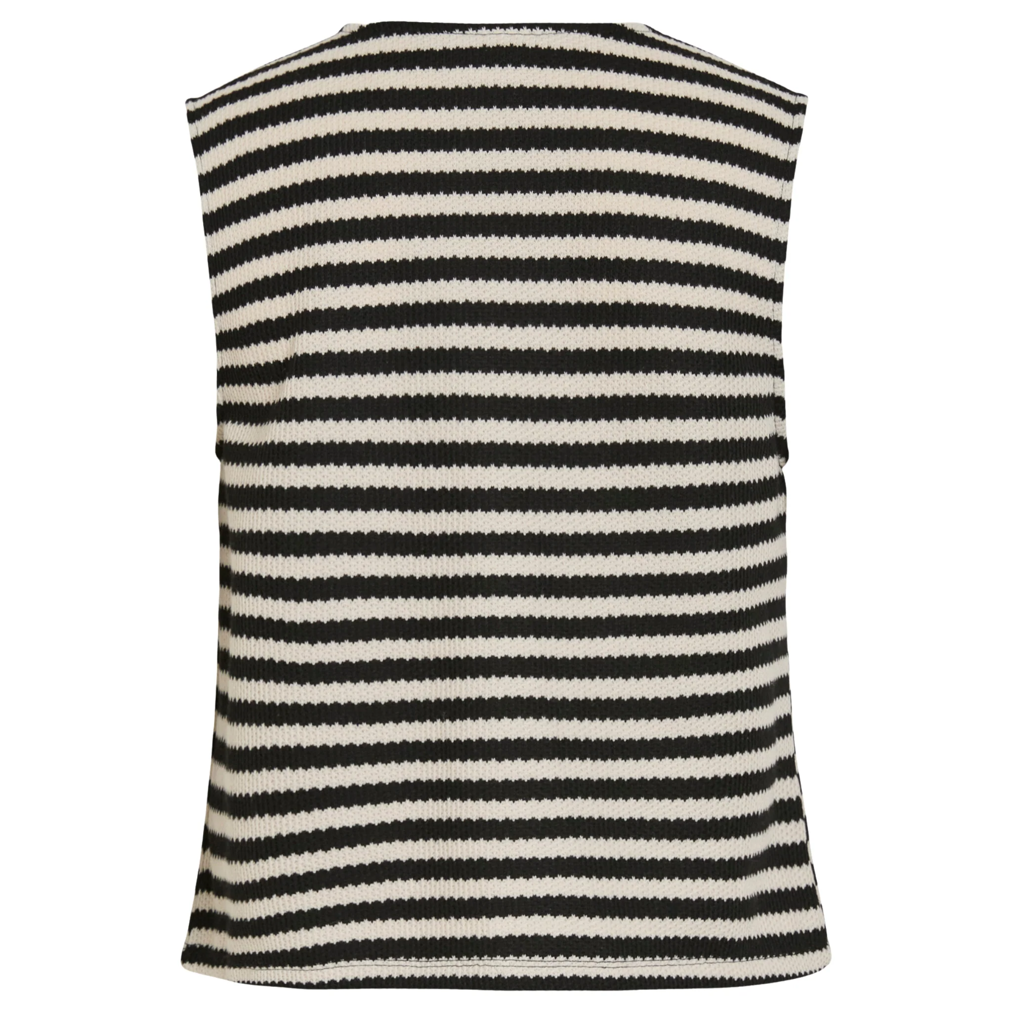 Womens Vila Birch/Black Vihimlas Striped Waistcoat - Image 2