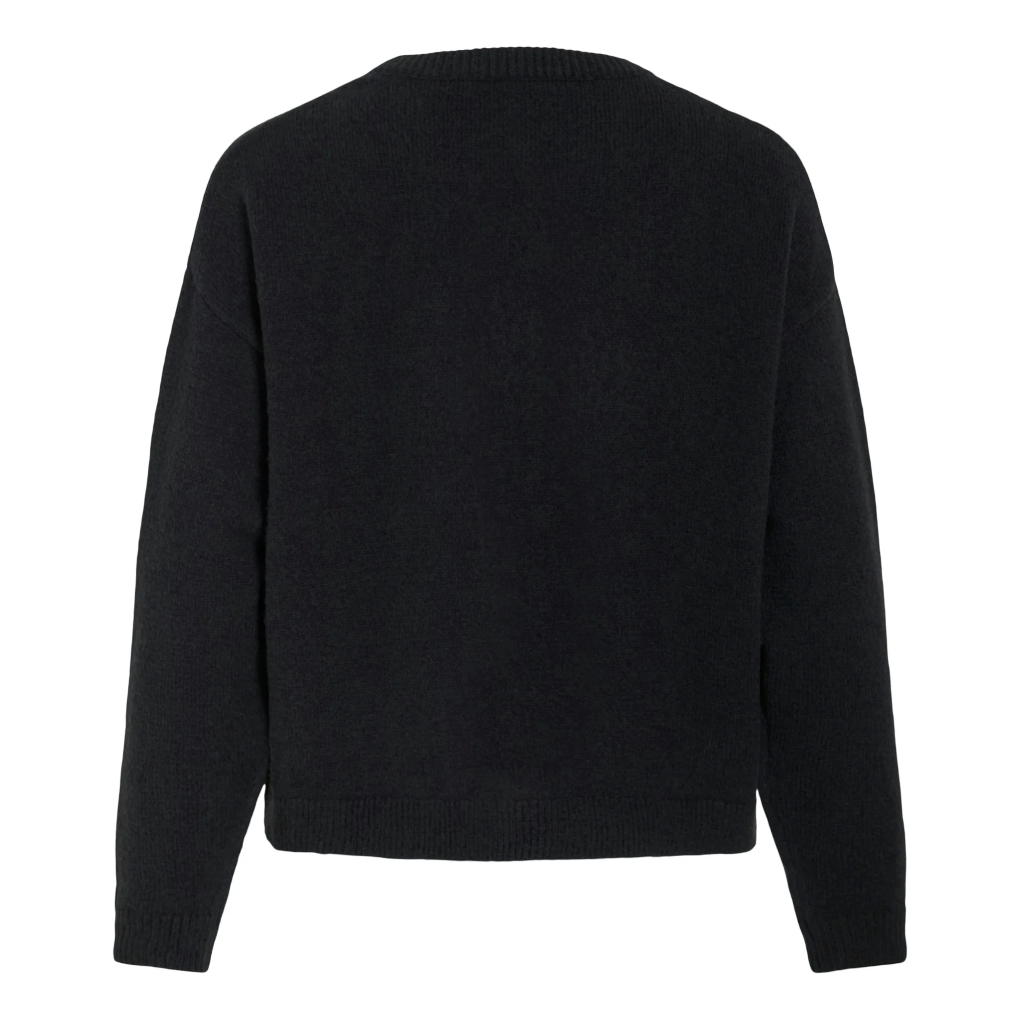 Womens Vila Black Beauty Vibrianna Bow Knit Cardigan - Image 4