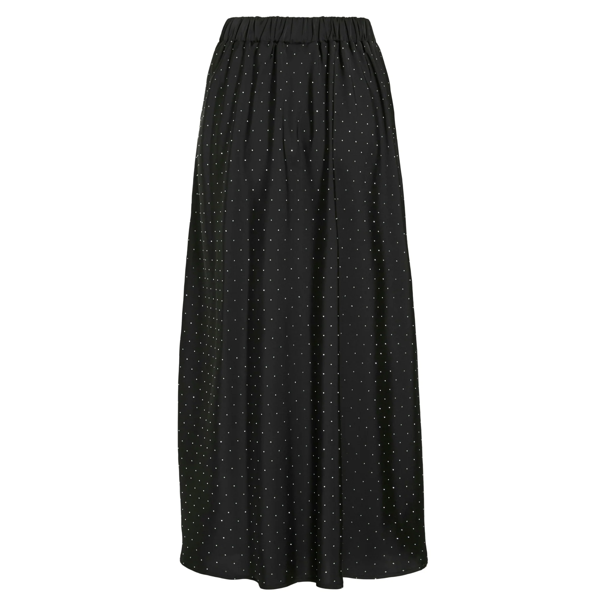 Womens Vila Black Beauty Viellie Midi Skirt - Image 2