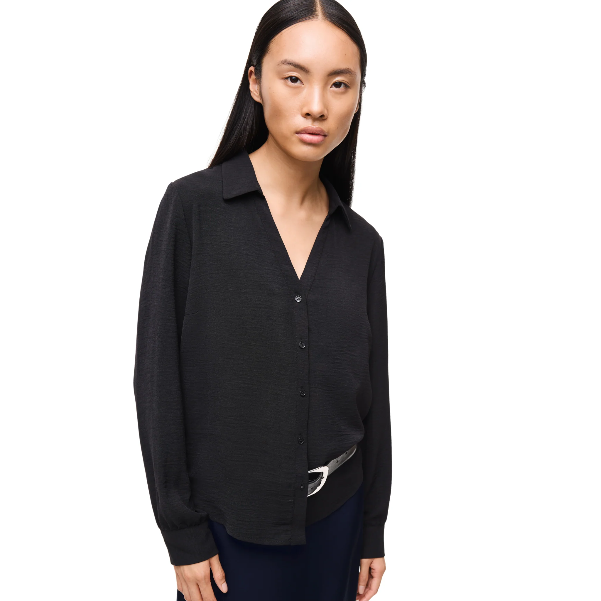 Womens Vila Black Beauty Vijosa Blouse - Image 2