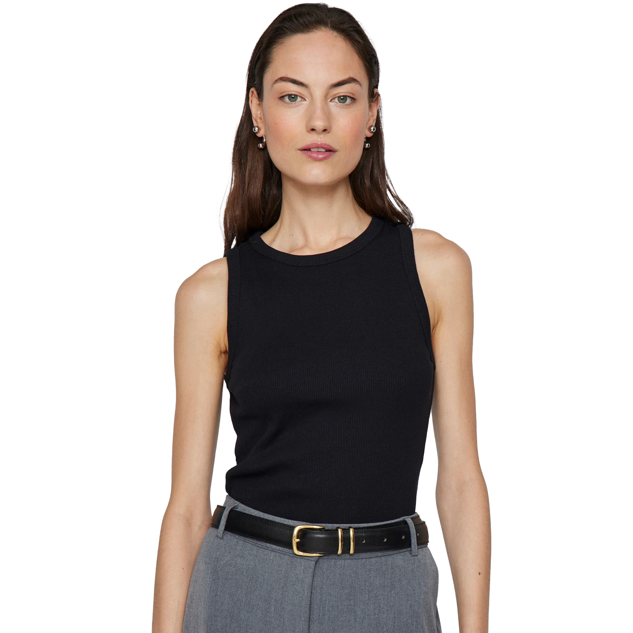 Womens Vila Black Beauty Visola Tank Top - Image 2