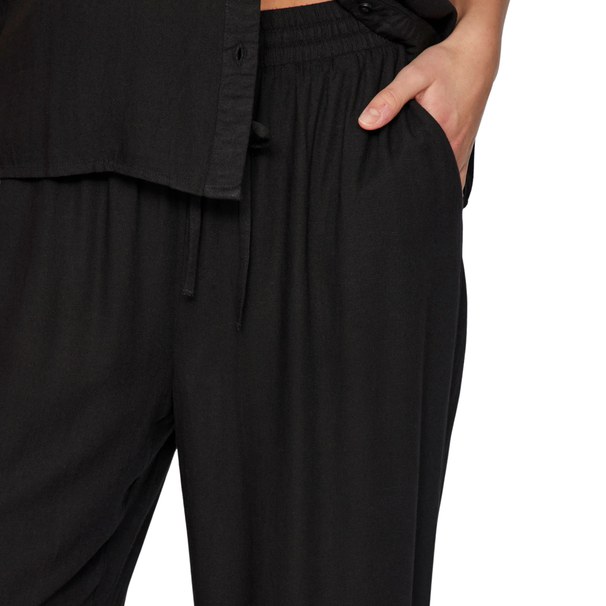 Womens Vila Black Vipricil 7/8 Pants - Image 3