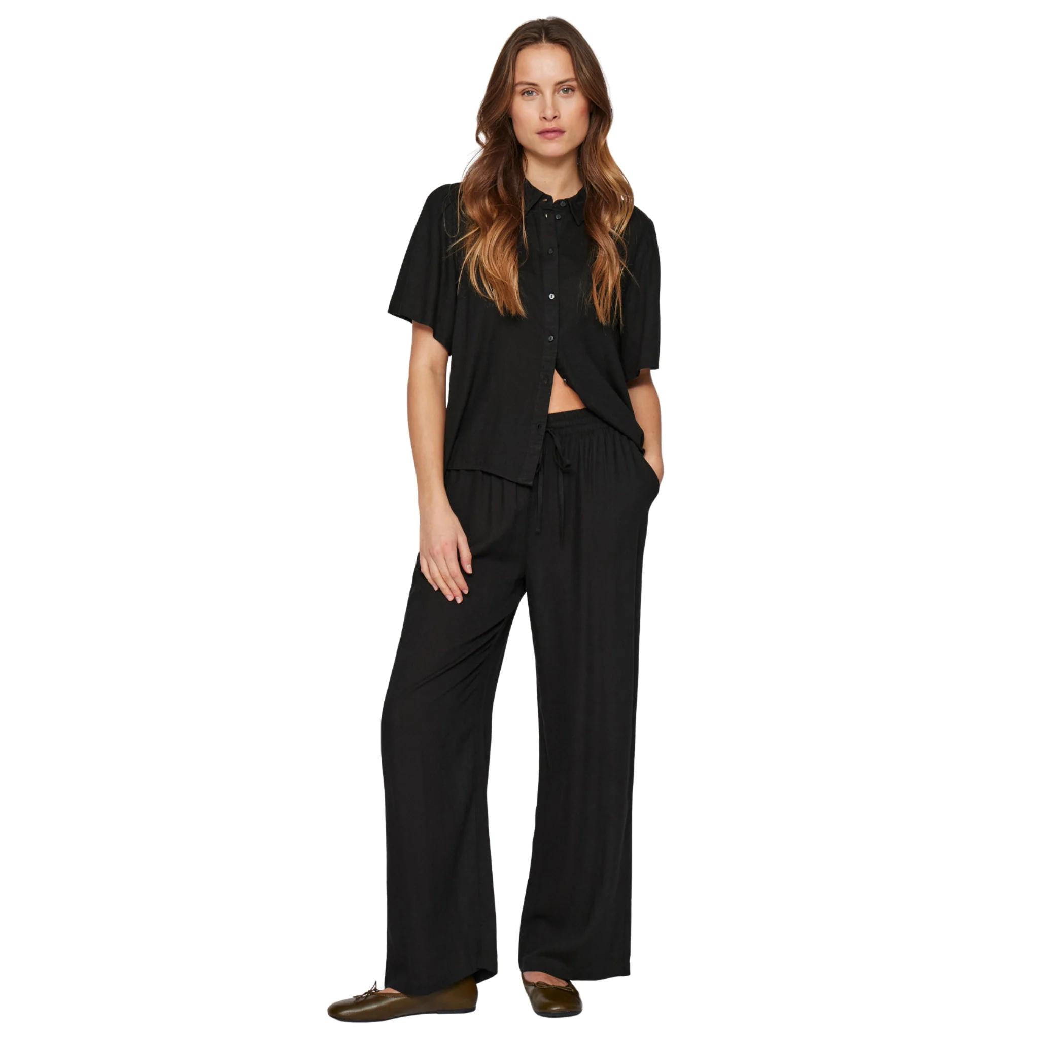 Womens Vila Black Vipricil 7/8 Pants - Image 4
