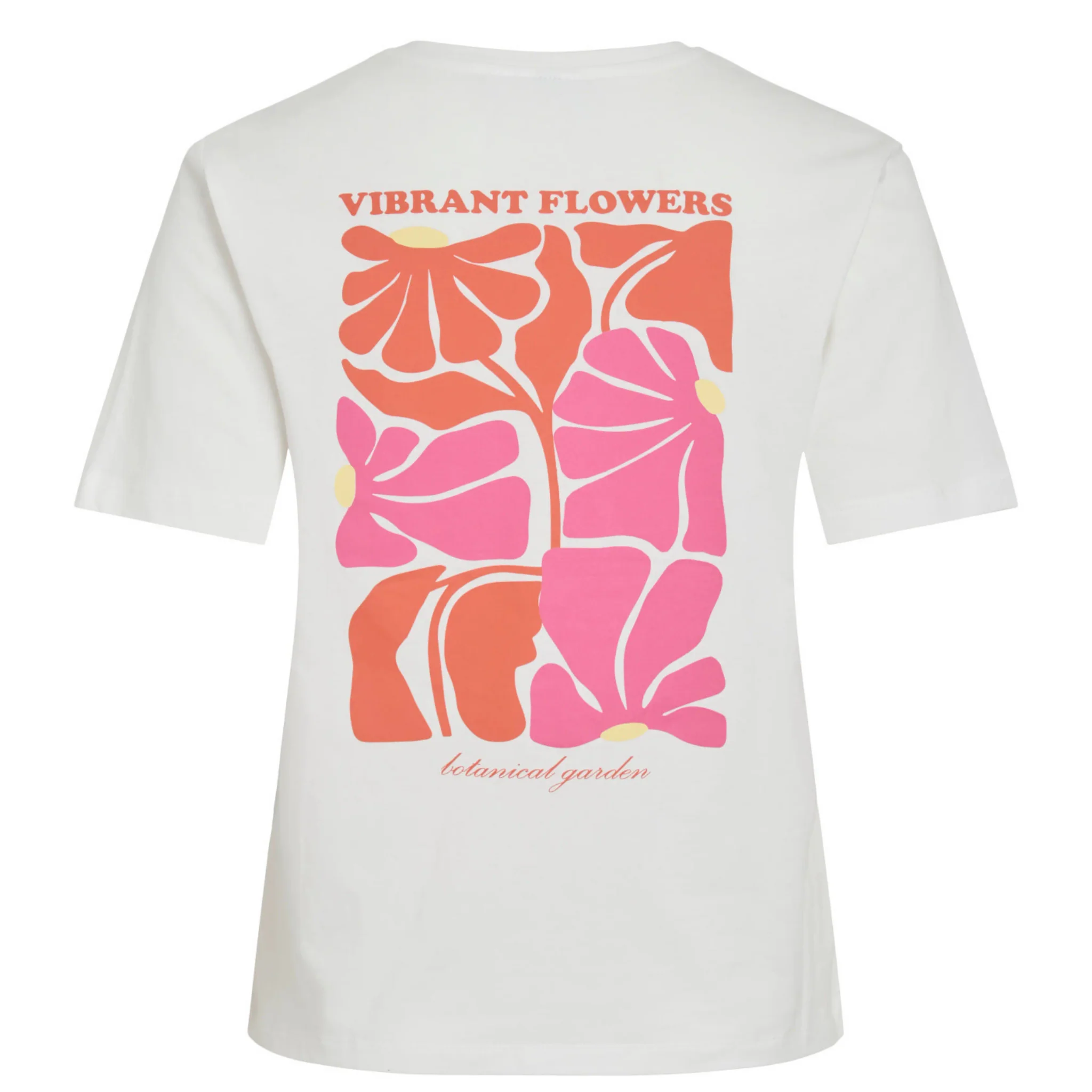 Womens Vila Cloud Dancer Vihiva Sunset S/s T Shirt - Image 2