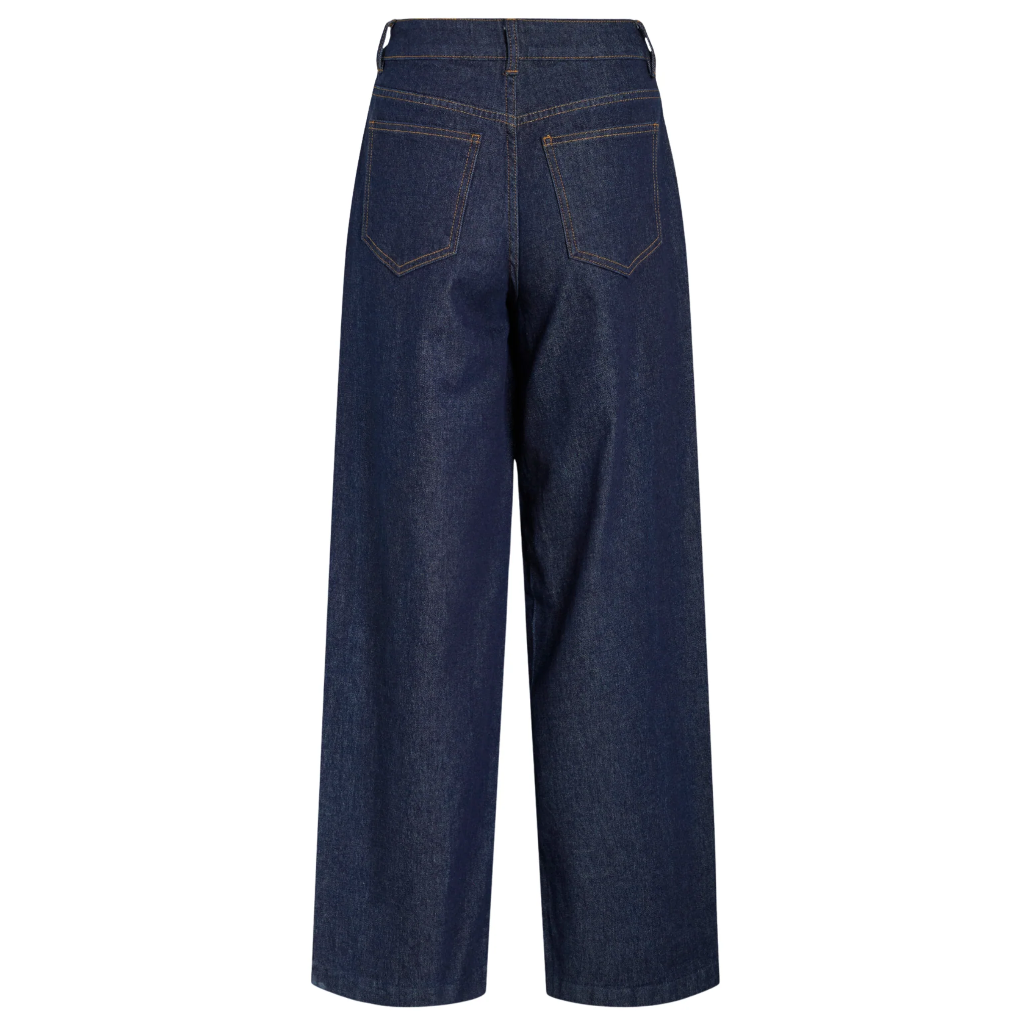 Womens Vila Dark Blue Vibrenda Wide Jeans - Image 2