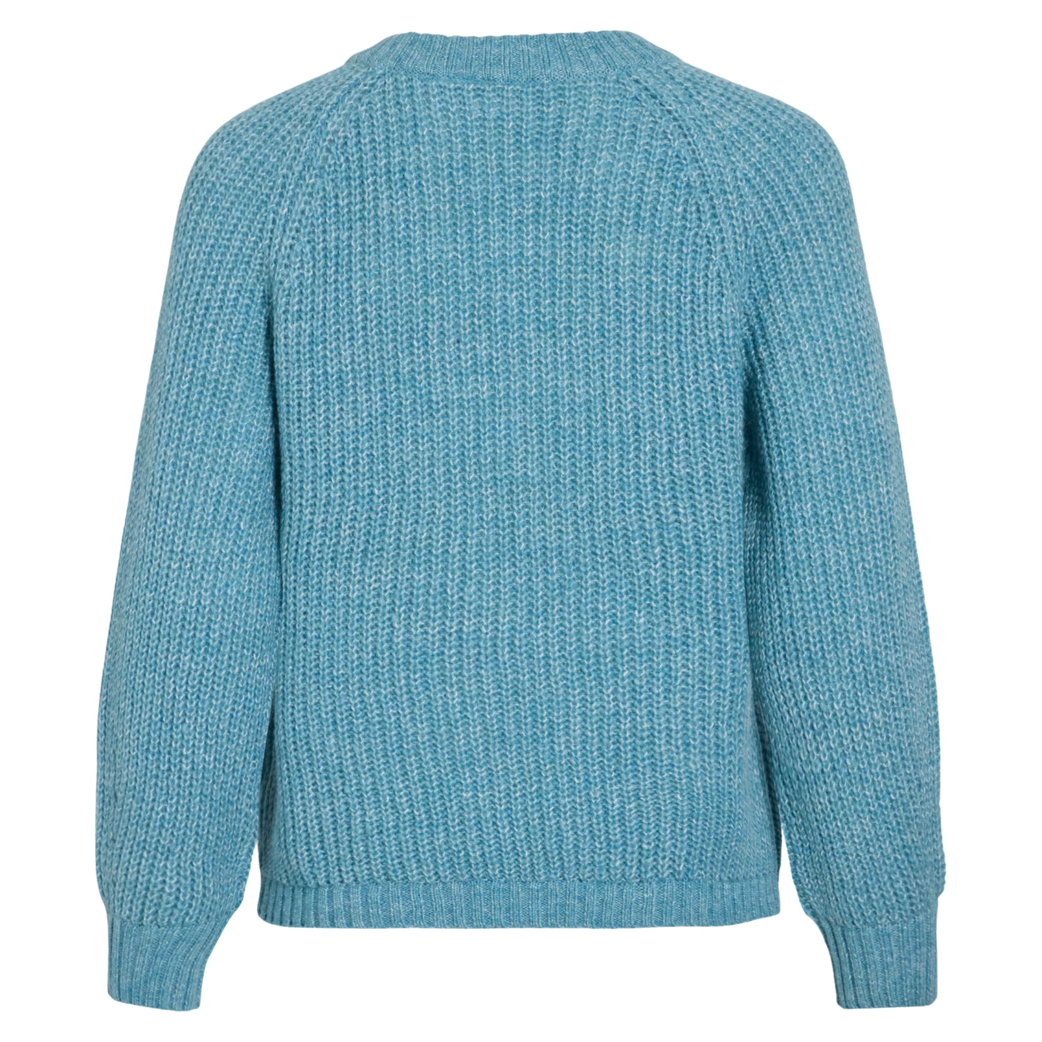 Womens Vila Delphinium Blue Visota Crew Knit - Image 2