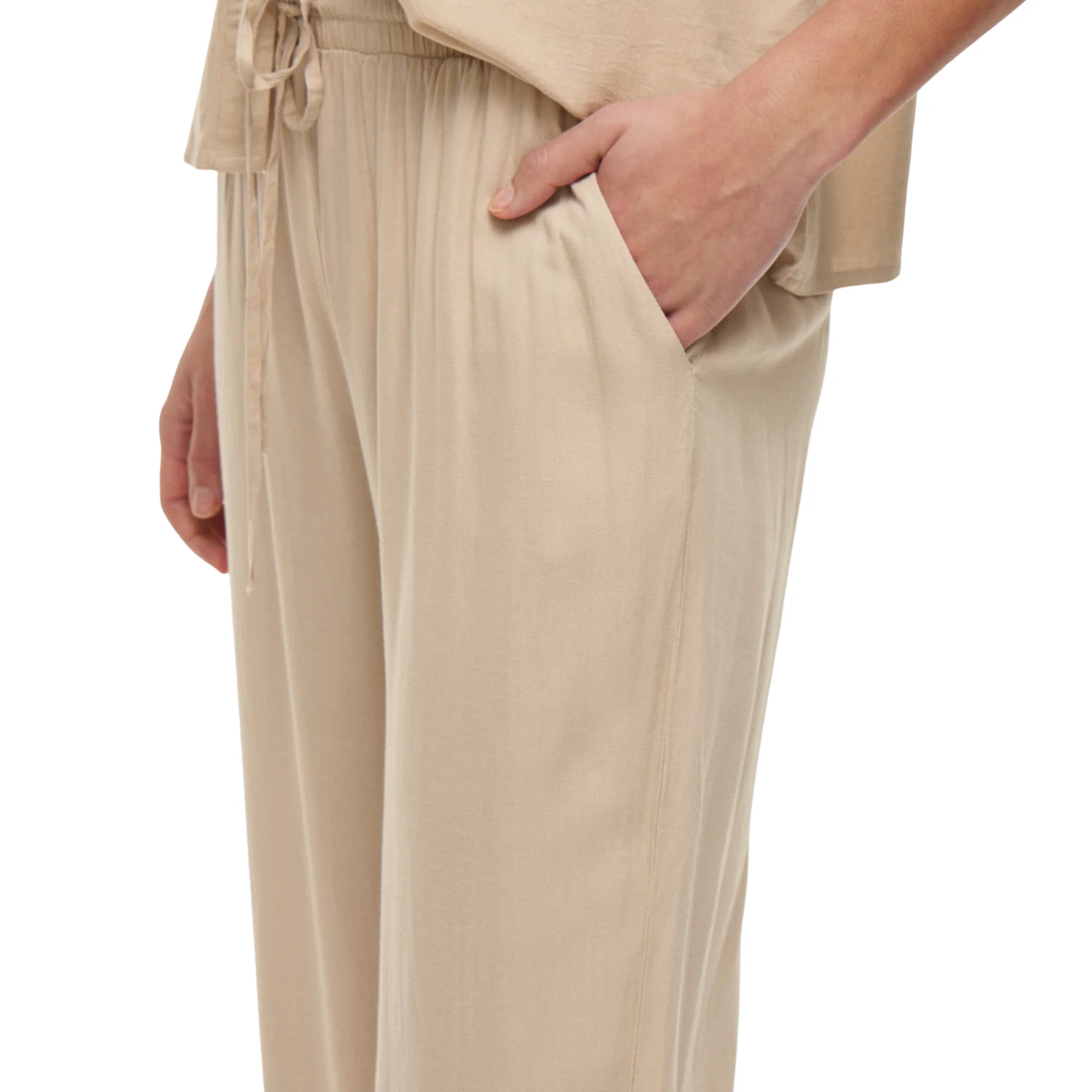 Womens Vila Feather Grey Vipricil 7/8 Pants - Image 3