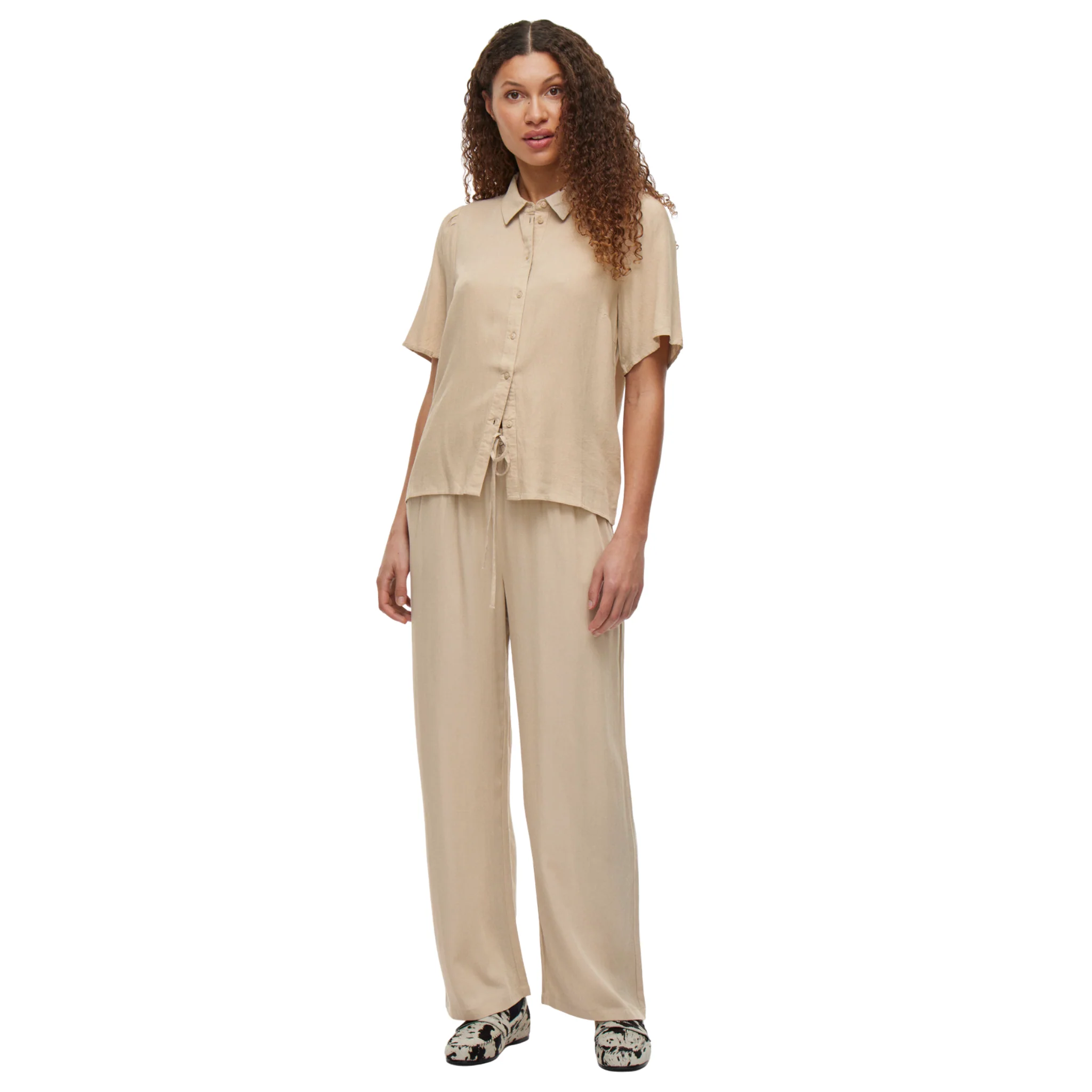 Womens Vila Feather Grey Vipricil 7/8 Pants - Image 4