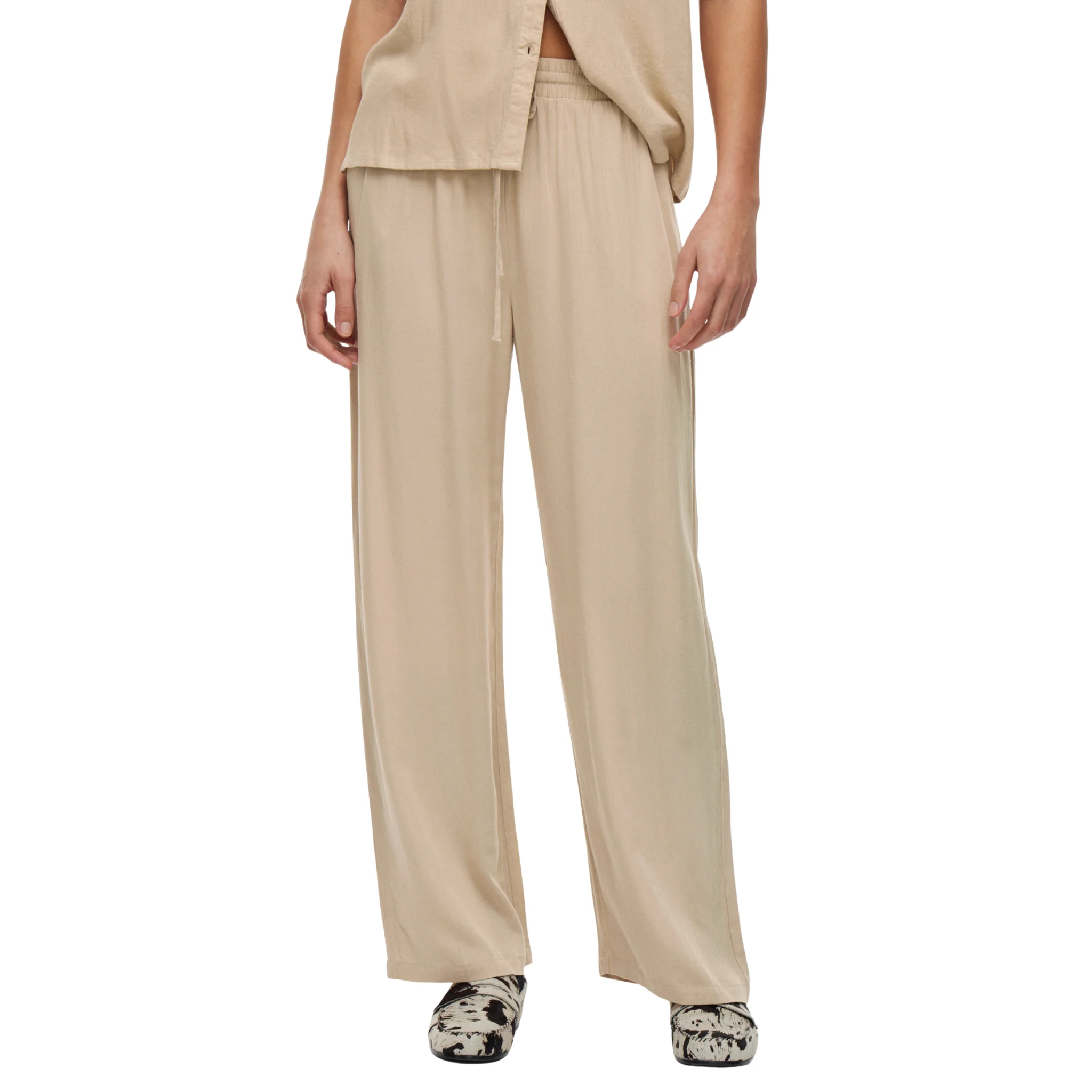 Womens Vila Feather Grey Vipricil 7/8 Pants - Image 6