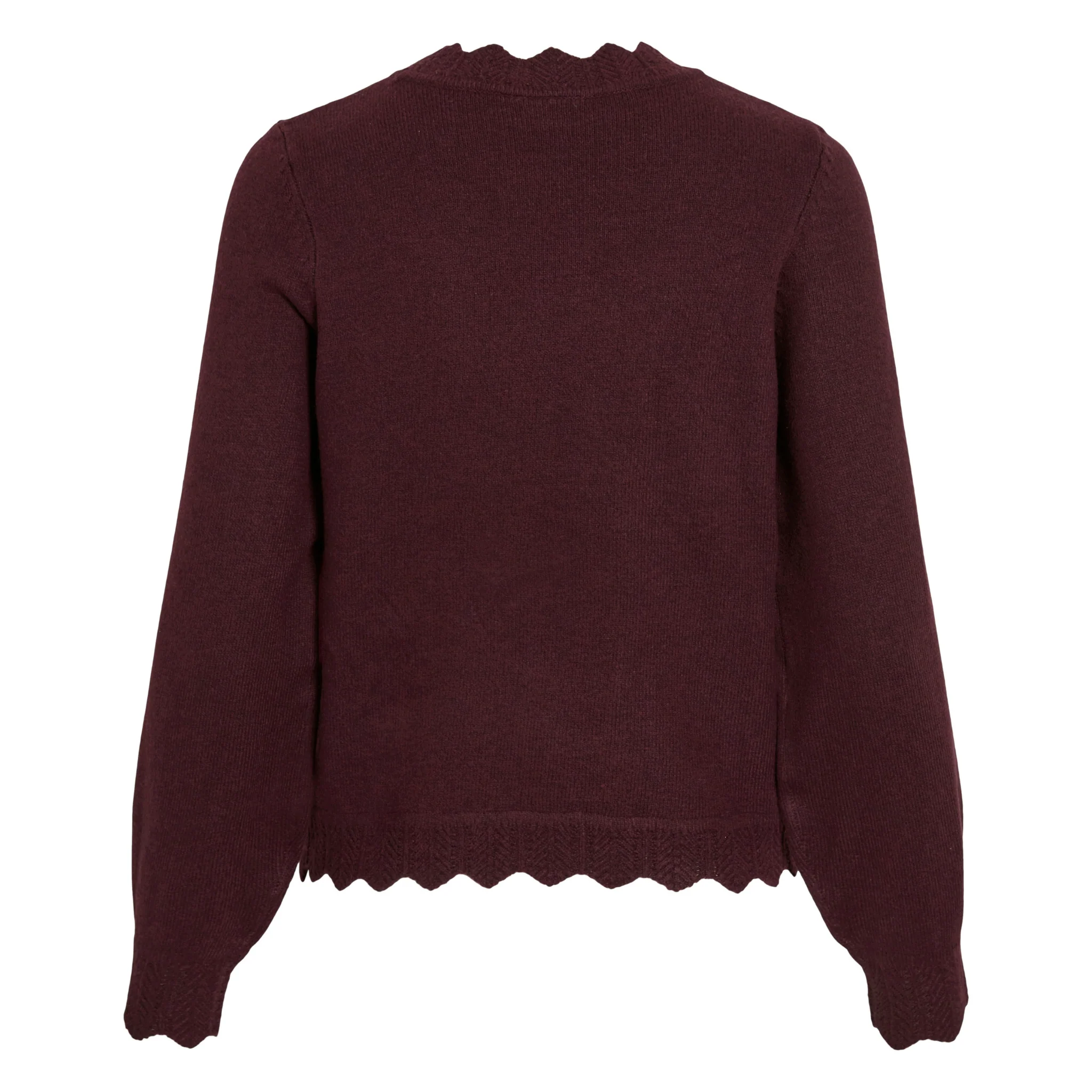 Womens Vila Fig Melange Vinikolina Knitted Jumper - Image 2