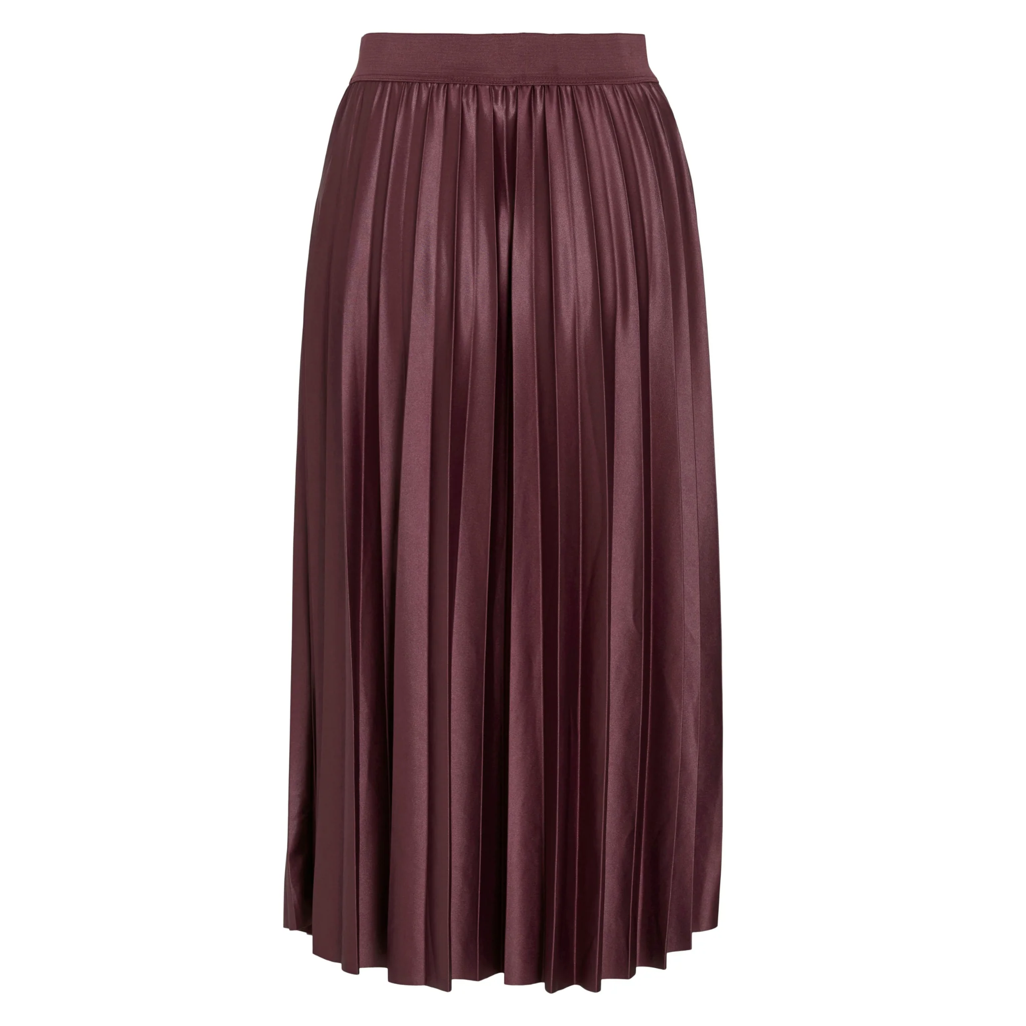 Womens Vila Fig Vinitban Pleated Midi Skirt - Image 4