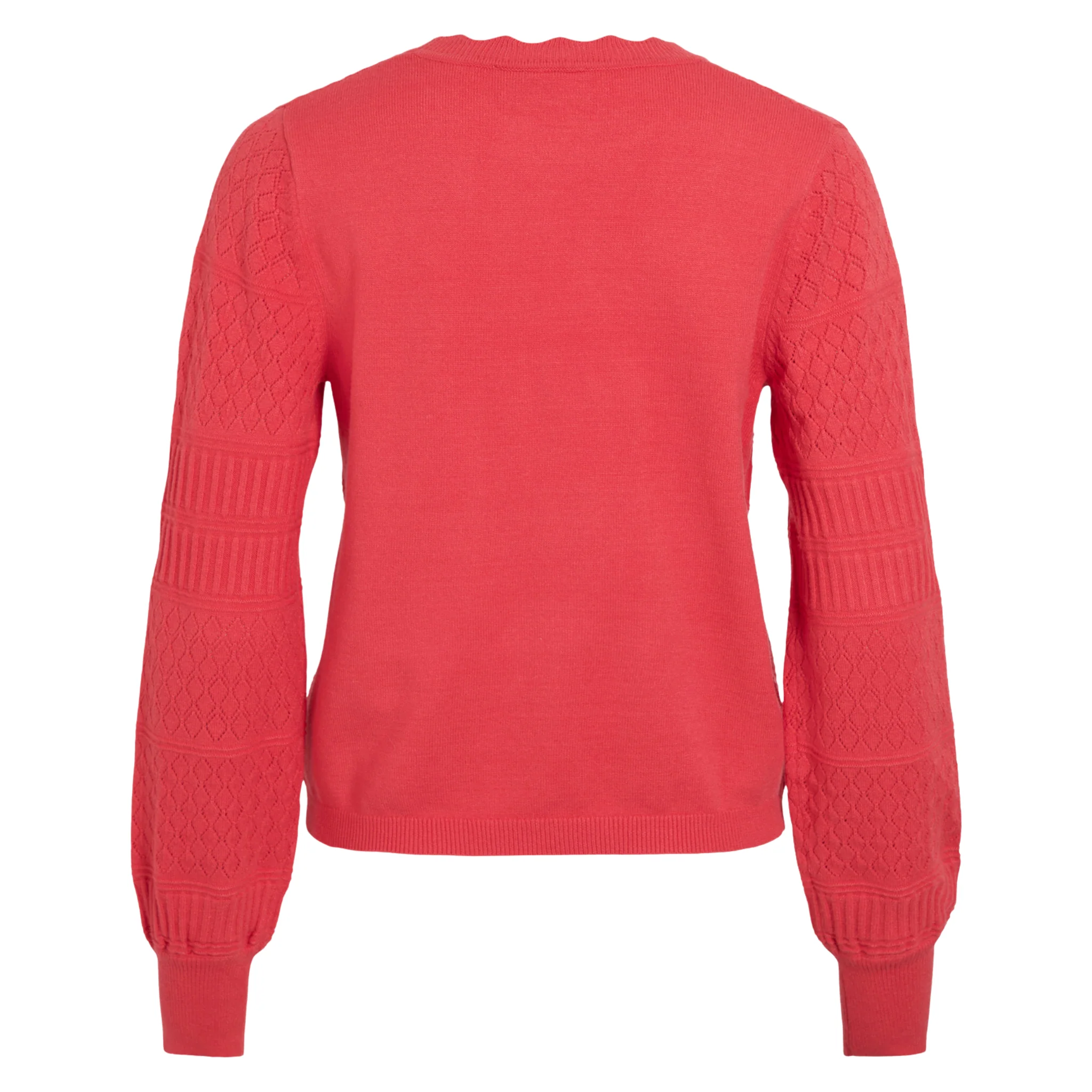 Womens Vila Hibiscus Pointelle Knit Jumper - Image 2