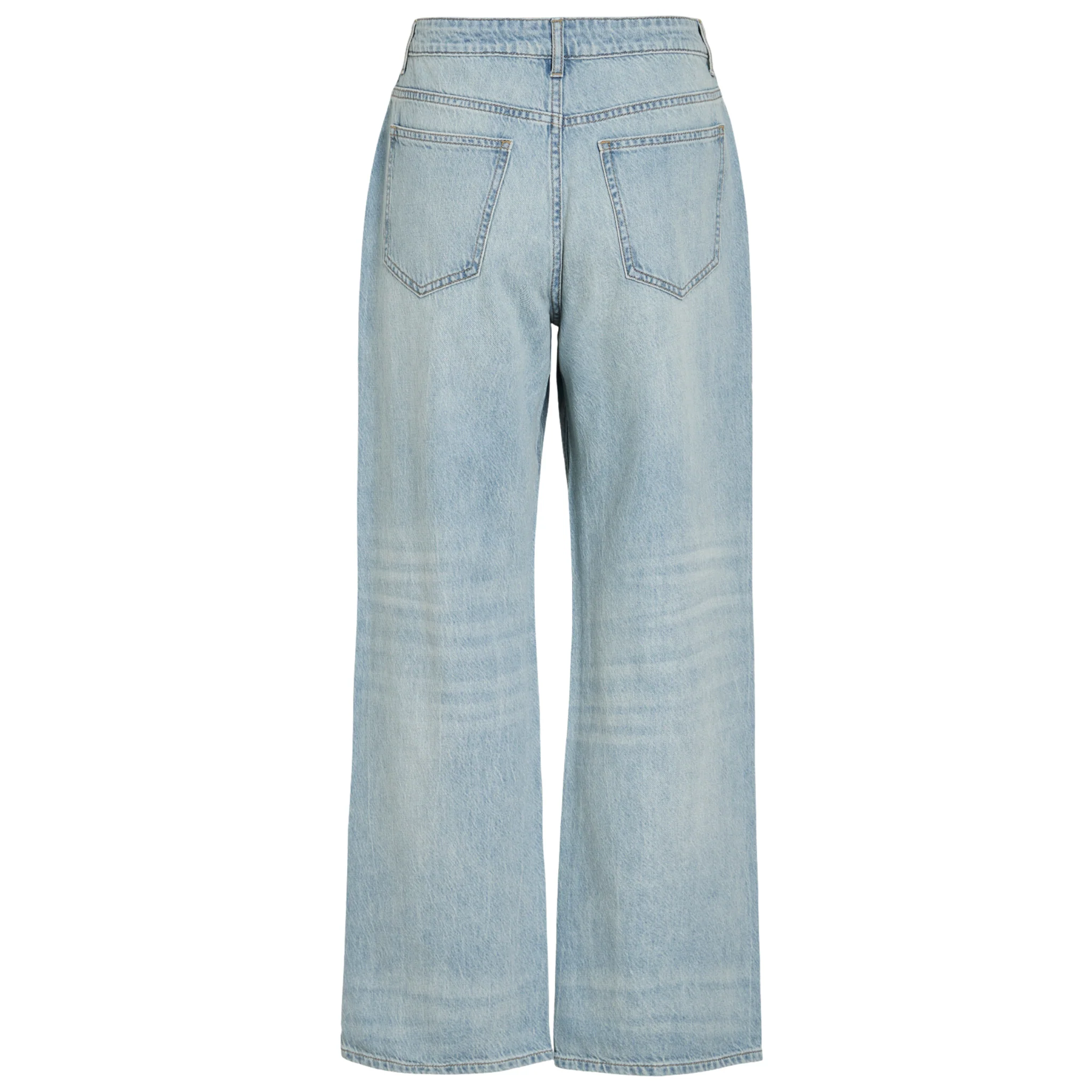 Womens Vila Light Blue Denim Vipalma Wide Jeans - Image 2