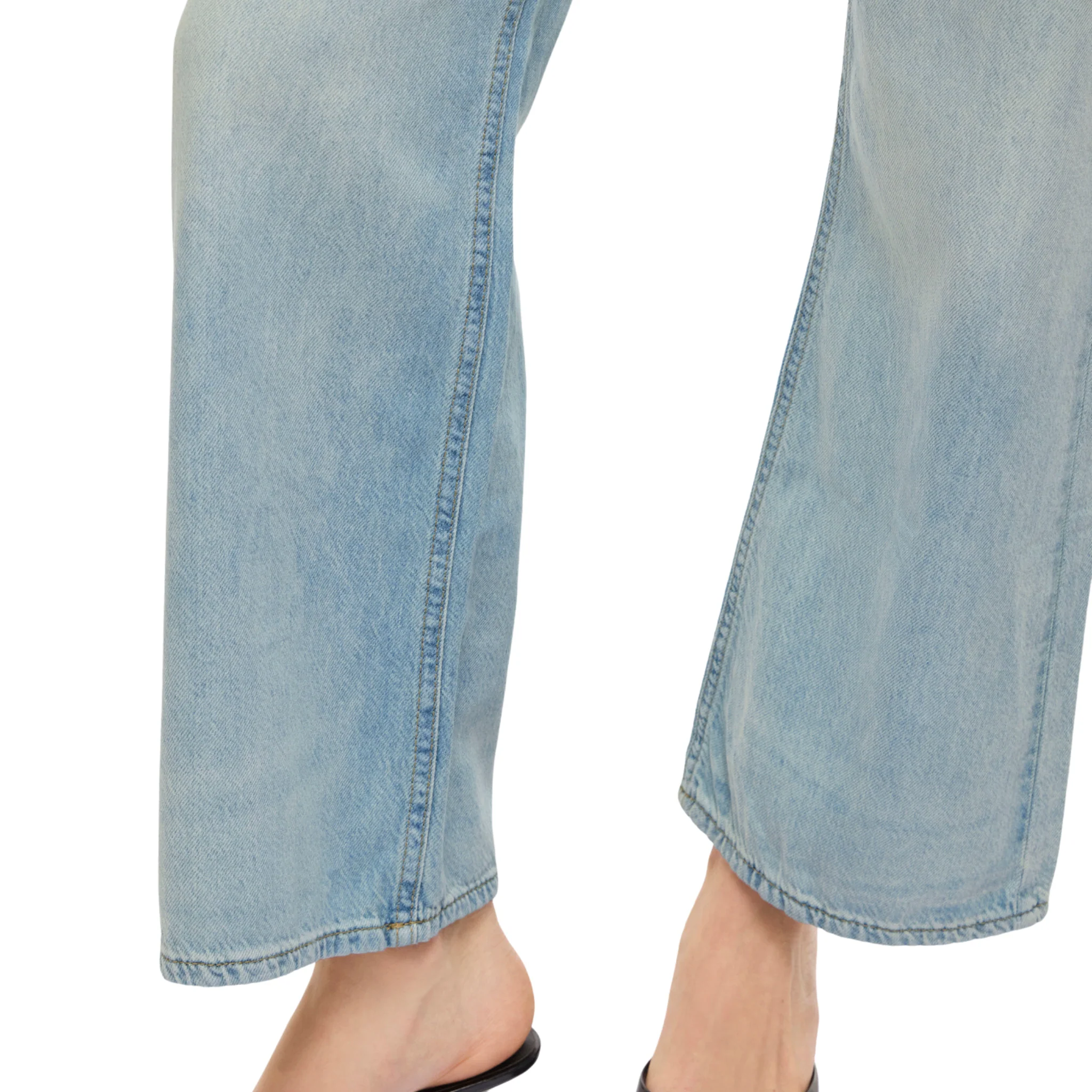 Womens Vila Light Blue Denim Vipalma Wide Jeans - Image 5