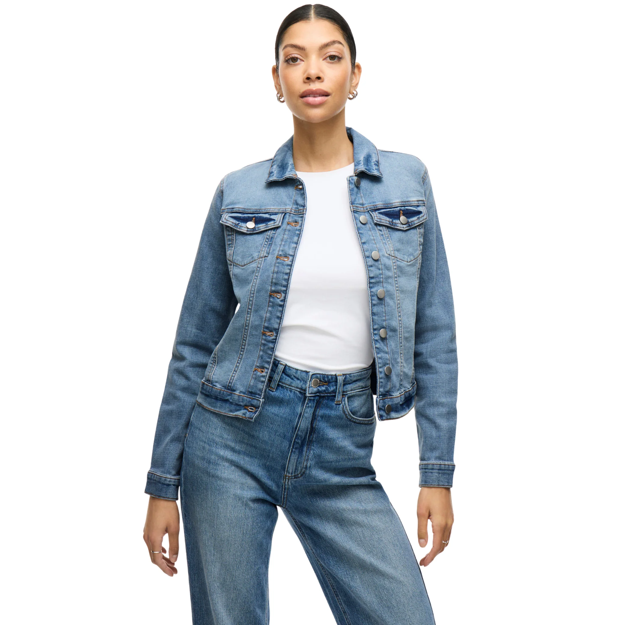 Womens Vila Light Blue Denim Vishow Jacket - Image 4