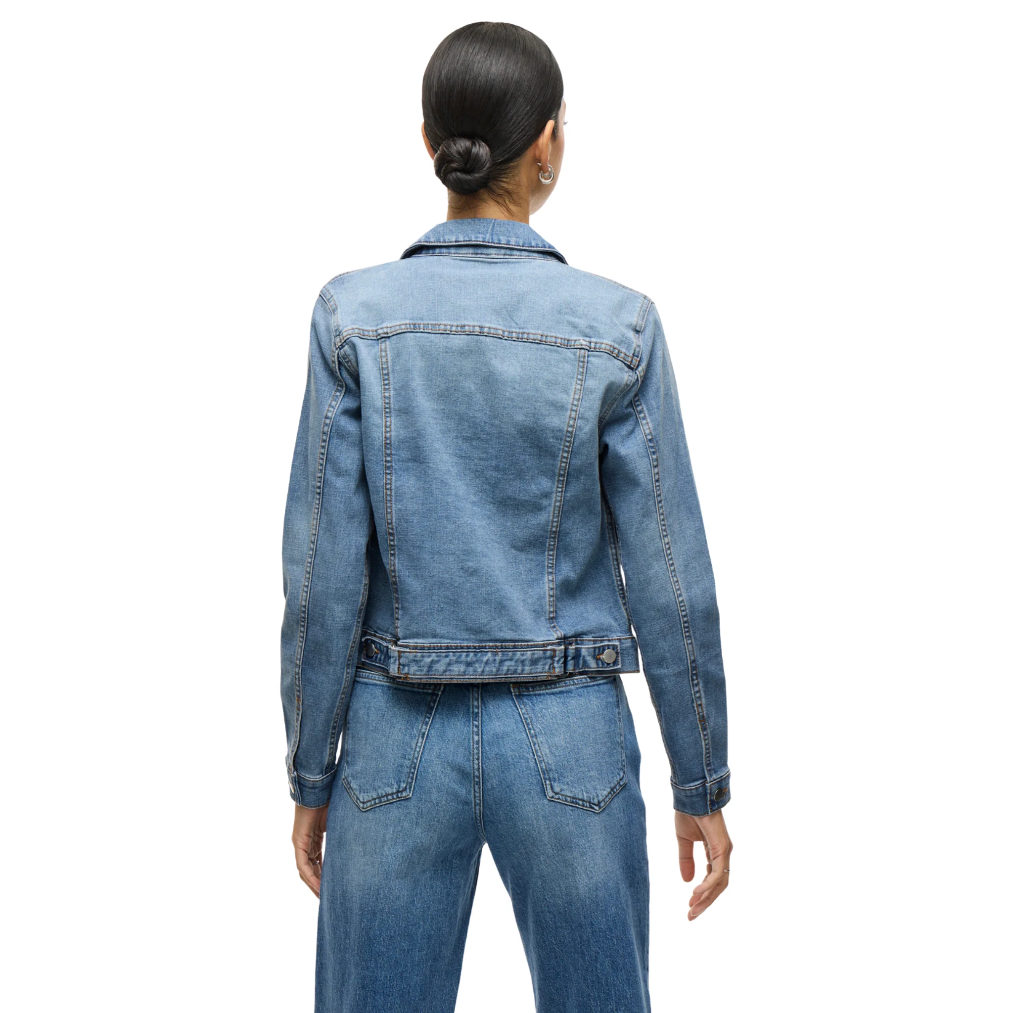 Womens Vila Light Blue Denim Vishow Jacket - Image 5