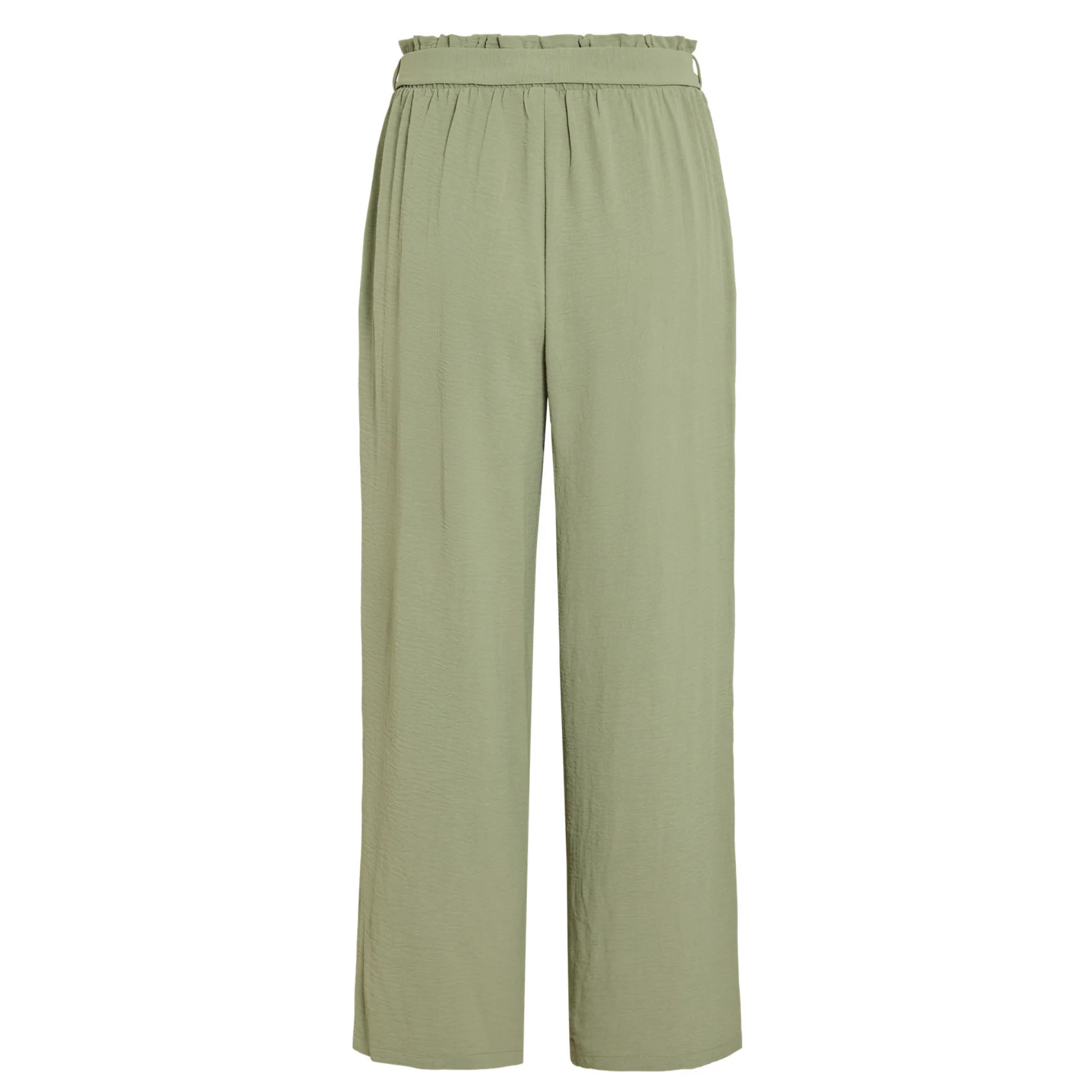 Womens Vila Oil Green Vijosa Belted Culotte Pants - Image 2