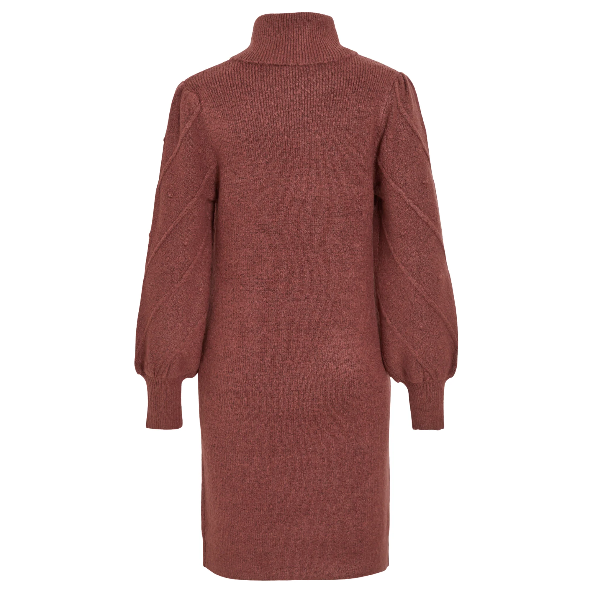 Womens Vila Red Vicosy Roll Neck Knitted Dress - Image 3