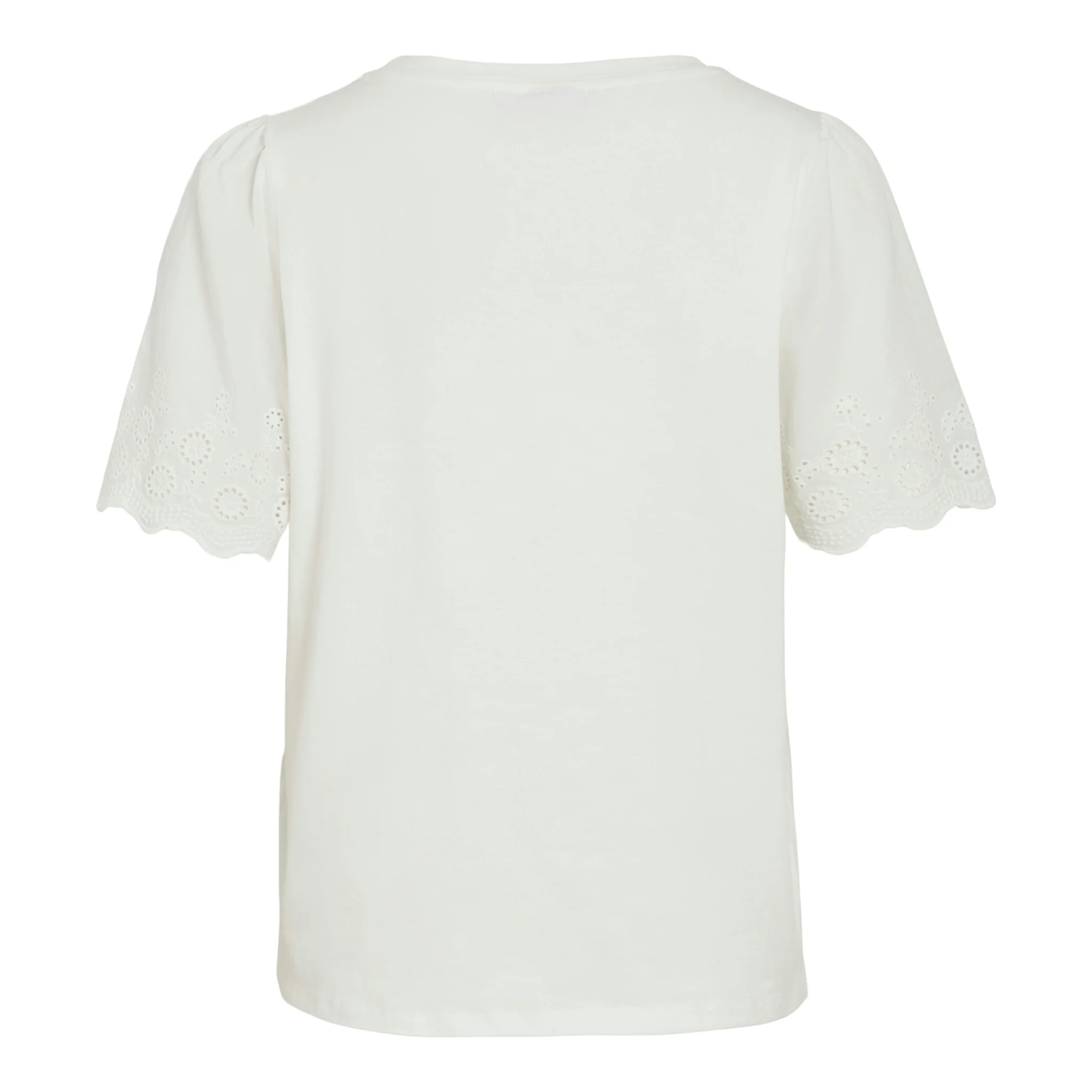 Womens Vila Snow White Viceliana S/s Top - Image 4