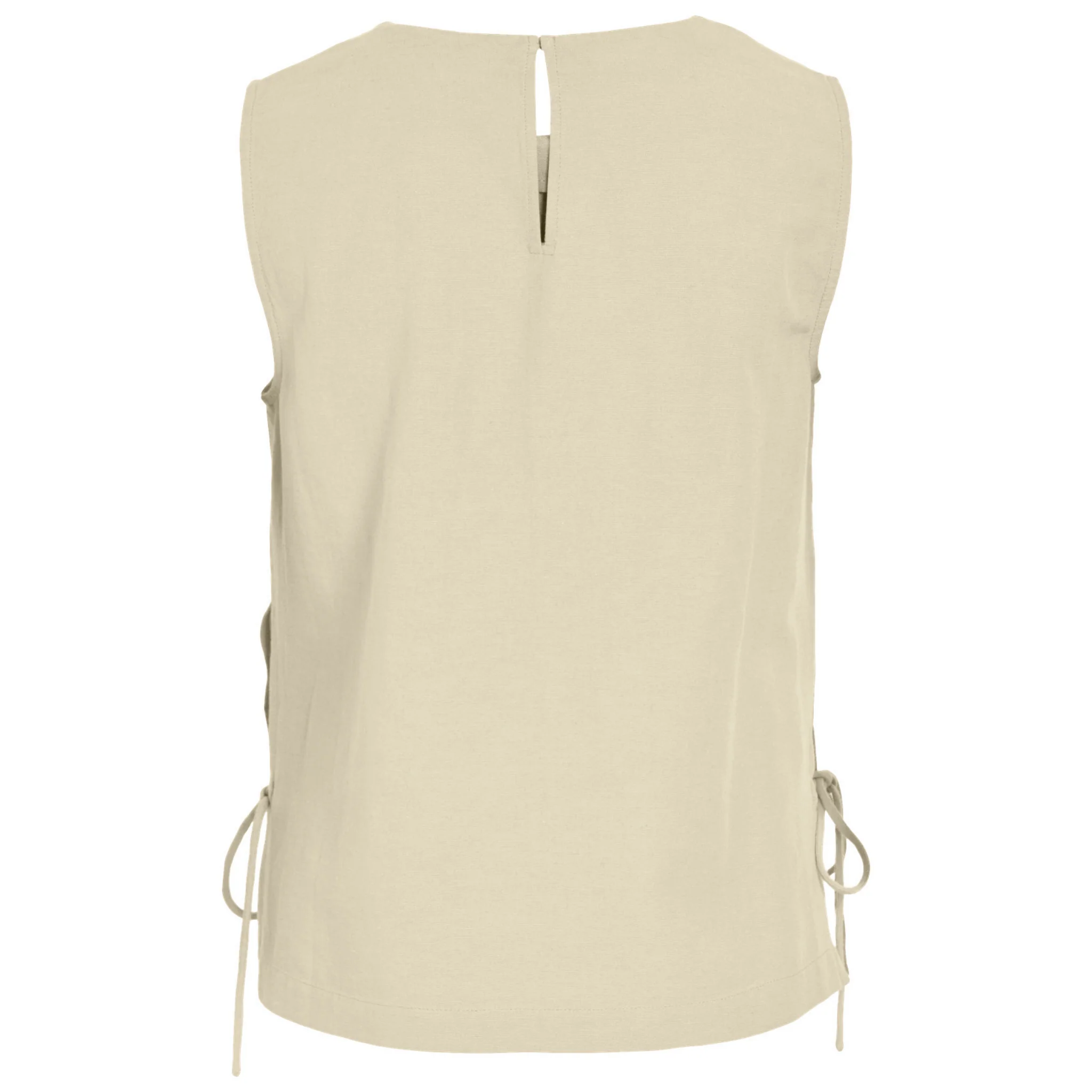 Womens Vila Super Light Natural Viprisilla Tie Side Top - Image 2