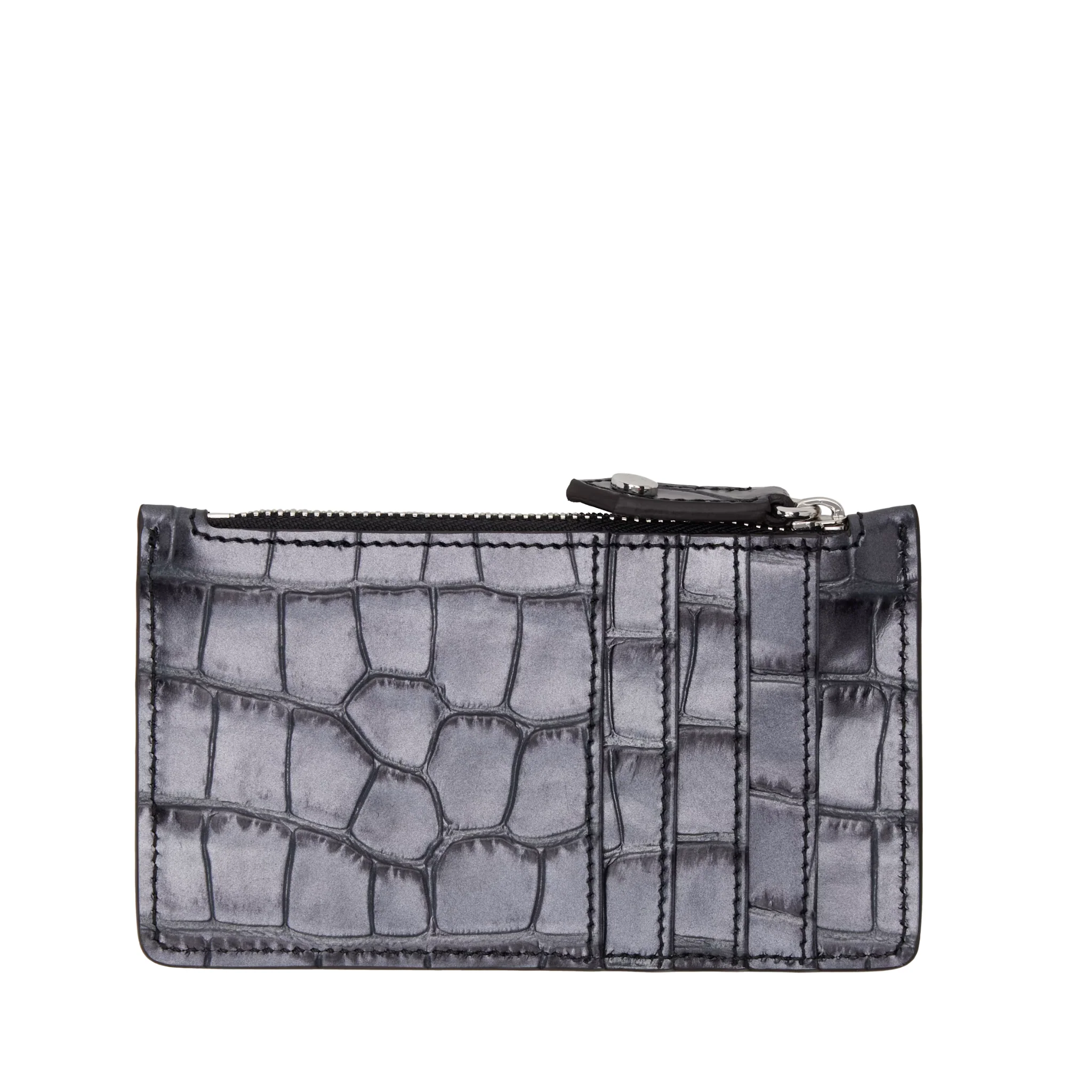 Womens Vivienne Westwood Anthracite Slim LG Croc Card Holder - Image 2
