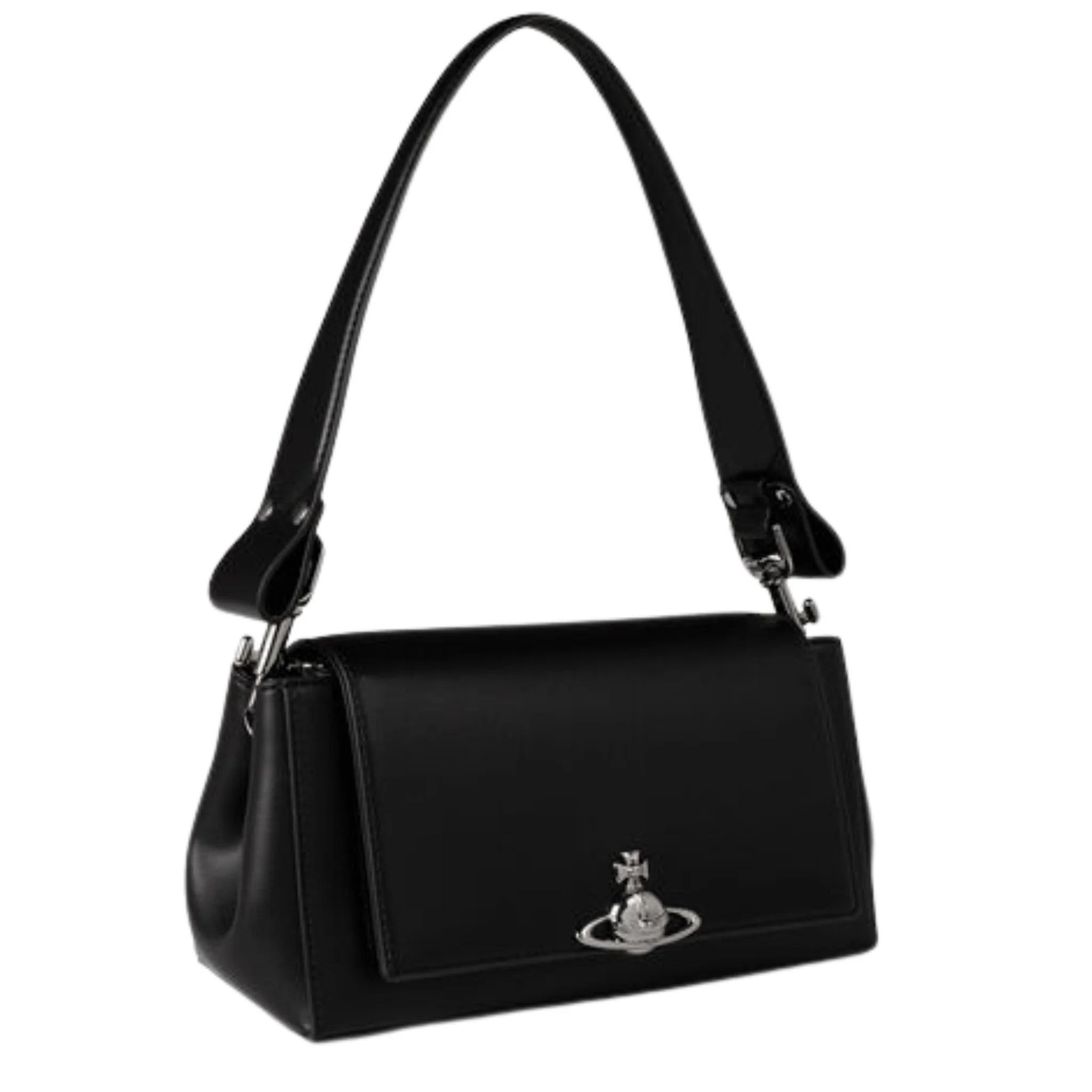 Womens Vivienne Westwood Black Smooth Hazel Medium Handbag - Image 2