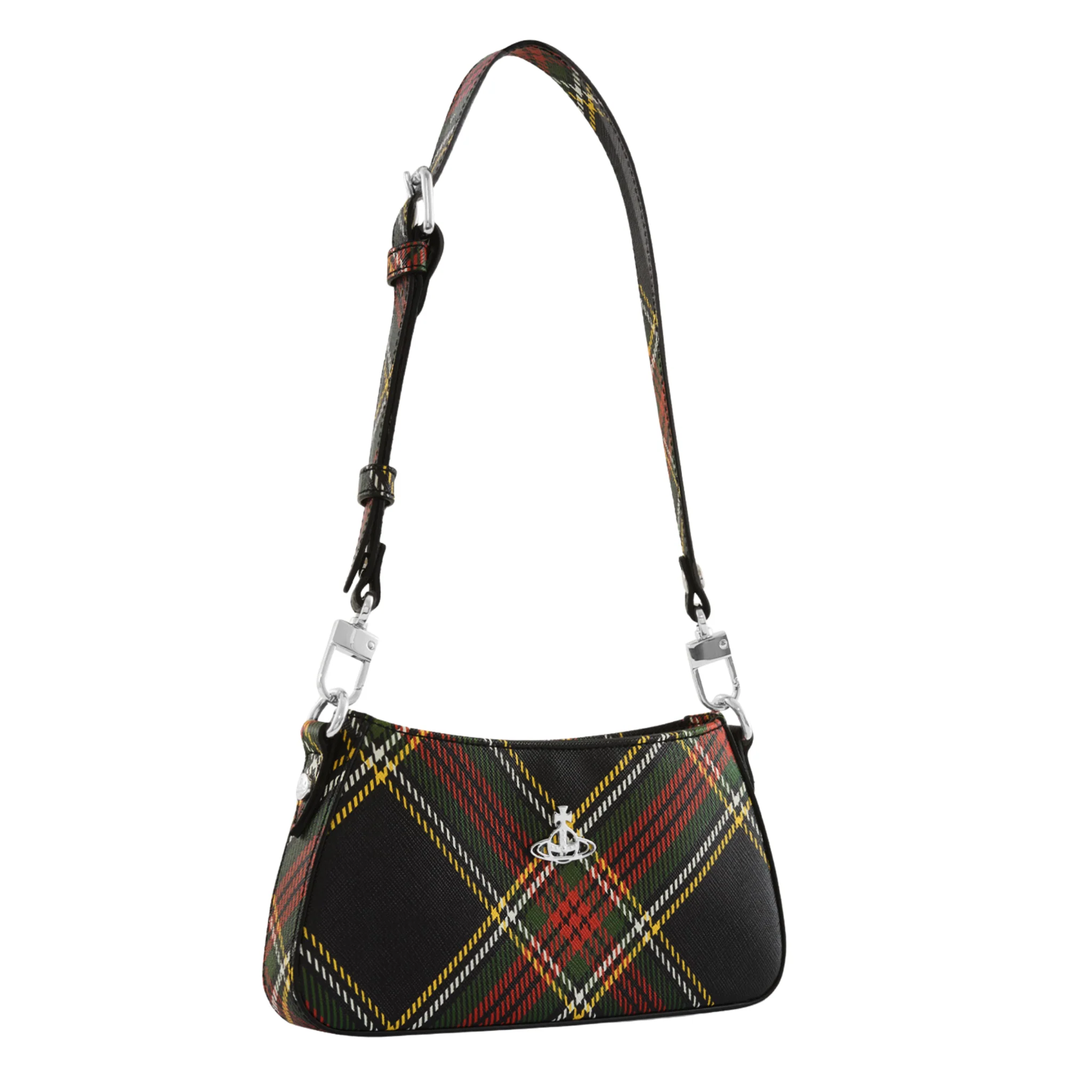 Womens Vivienne Westwood Chelsea Tartan Tasha Shoulder Bag - Image 2